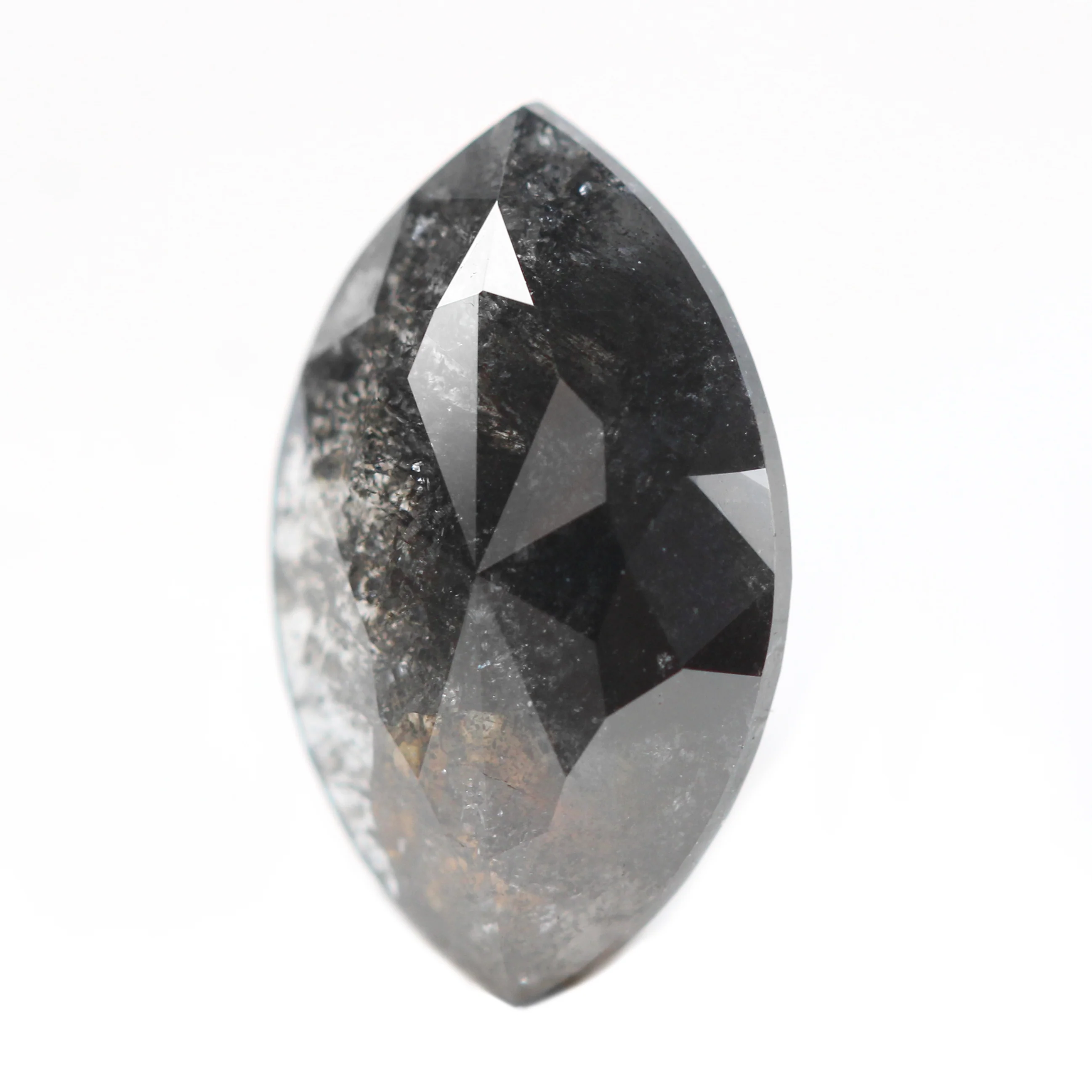 2.03 Carat Black Marquise Salt and Pepper Diamond for Custom Work - Inventory Code NBM203 - Image 3