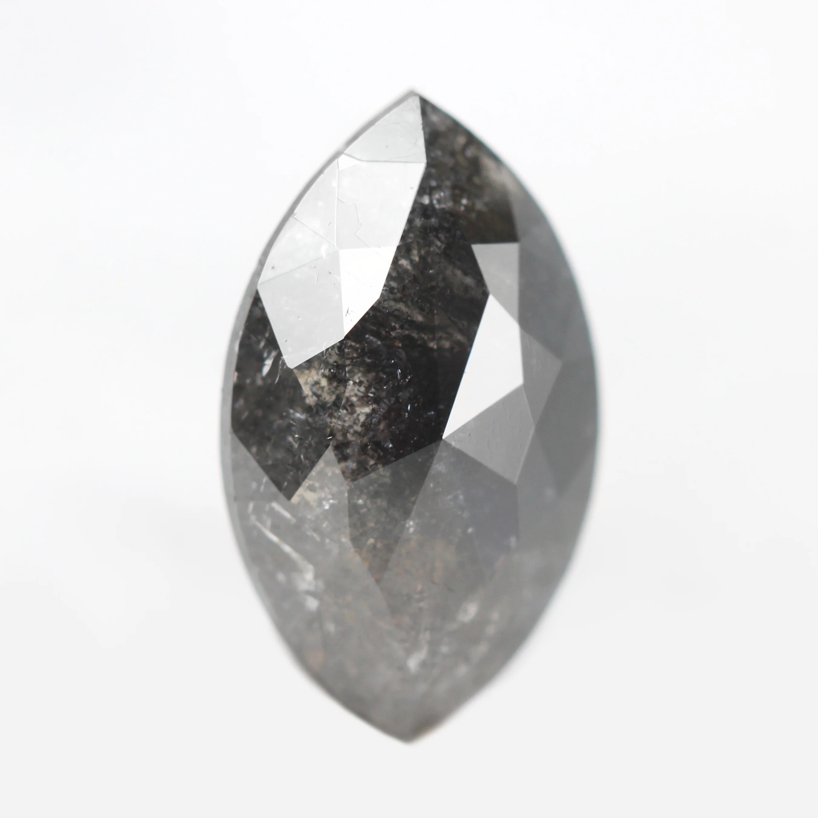 2.03 Carat Black Marquise Salt and Pepper Diamond for Custom Work - Inventory Code NBM203 - Image 4