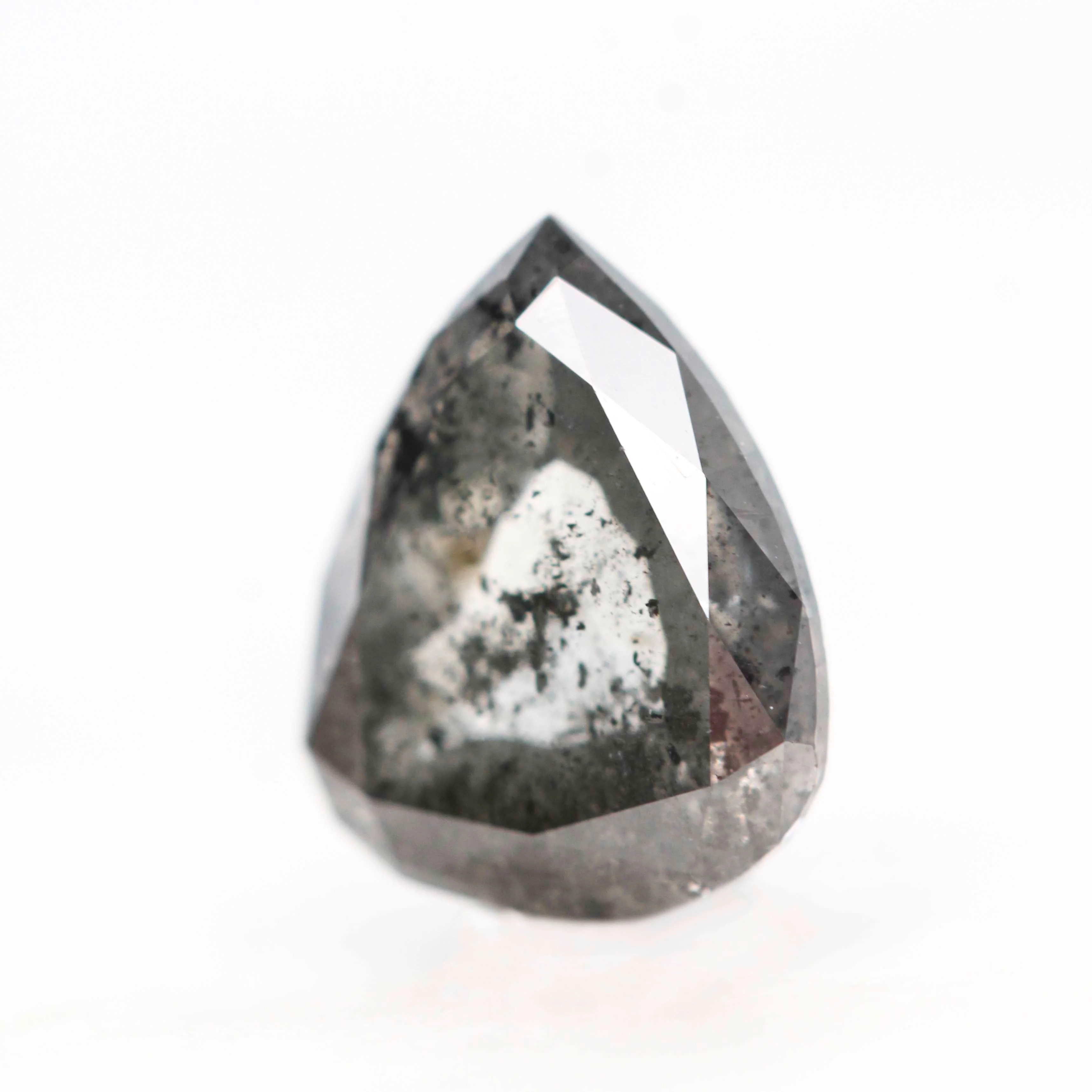 2.03 Carat Dark and Clear Salt and Pepper Pear Diamond for Custom Work - Inventory Code DCP203 - Image 9
