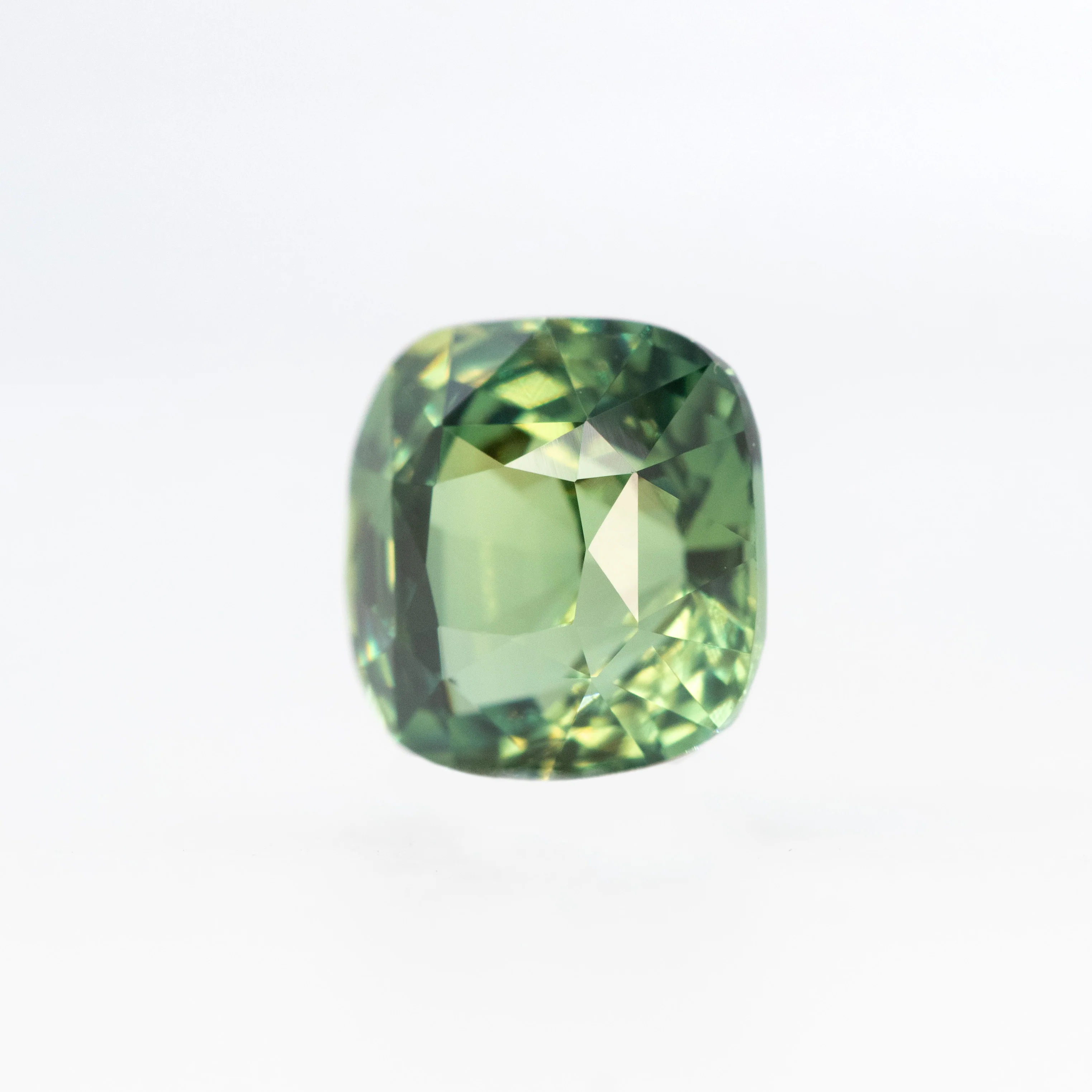 2.04 Carat Green Cushion Cut Sapphire for Custom Work - Inventory Code GCS204 - Image 3