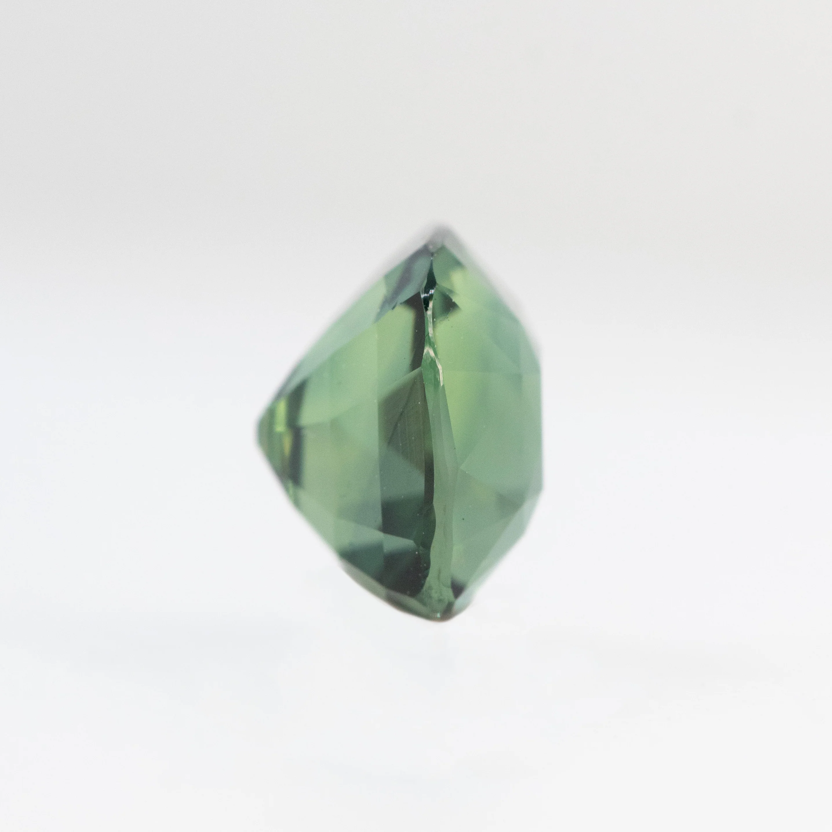 2.04 Carat Green Cushion Cut Sapphire for Custom Work - Inventory Code GCS204 - Image 5