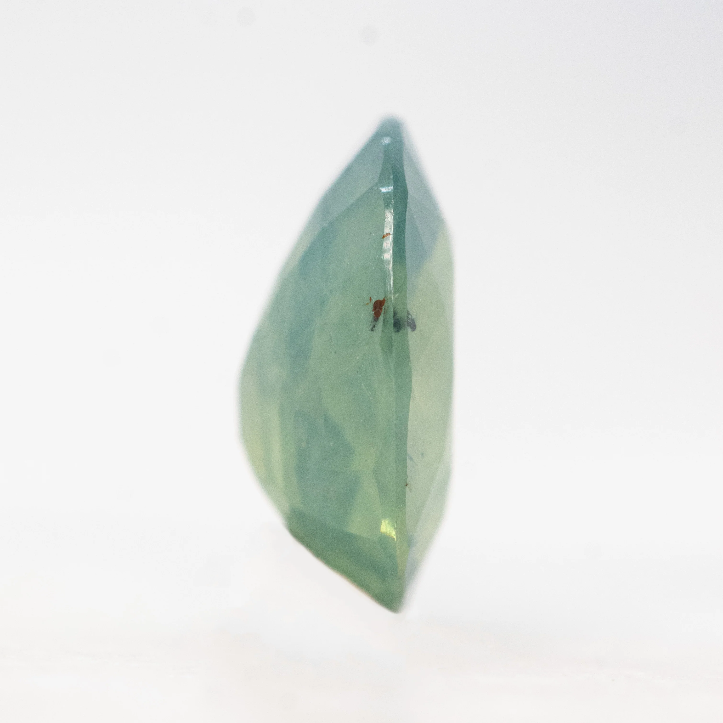 2.04 Carat Light Teal Oval Sapphire for Custom Work - Inventory Code LTOS204 - Image 5