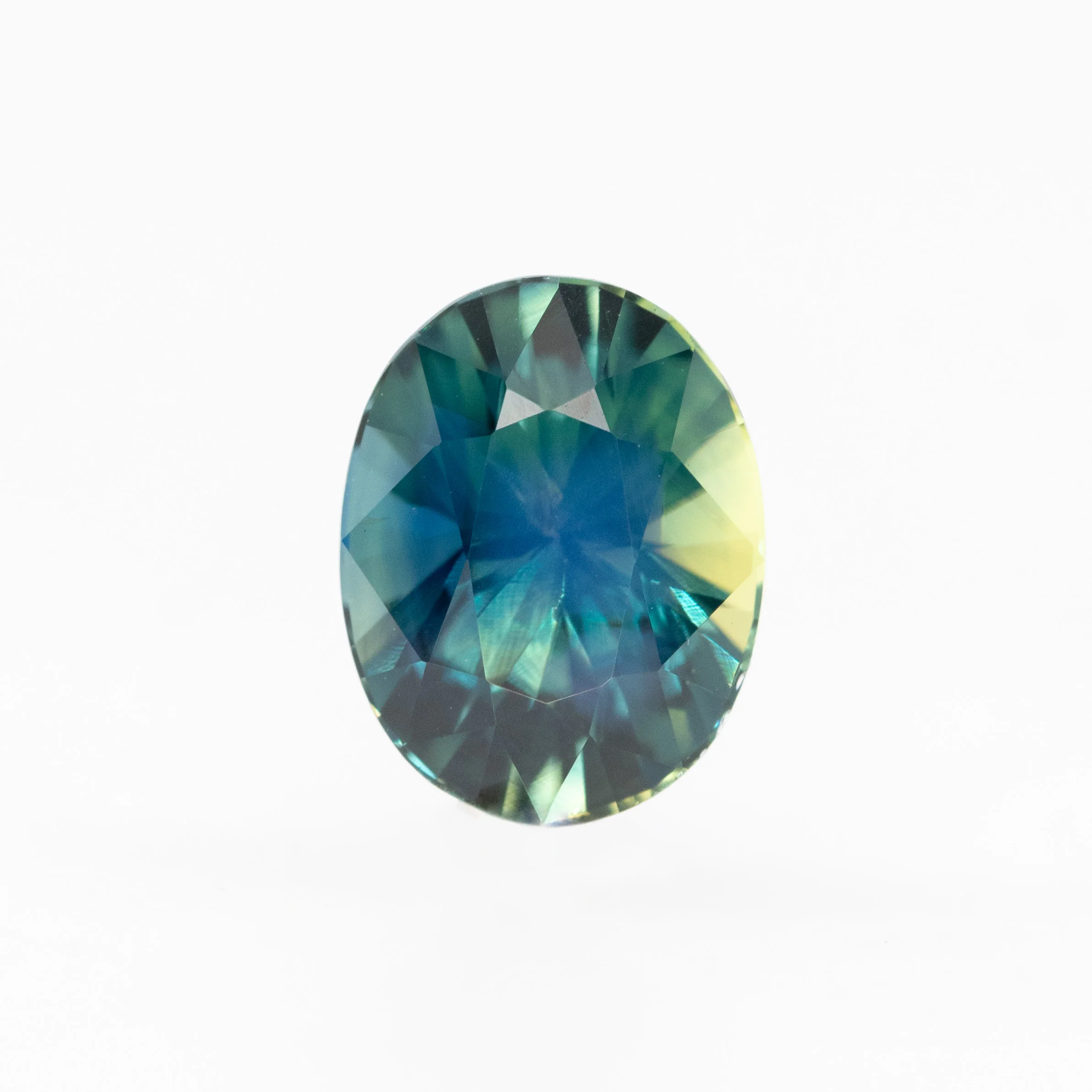 2.07 Carat Bicolor Oval Sapphire for Custom Work - Inventory Code BCOS207