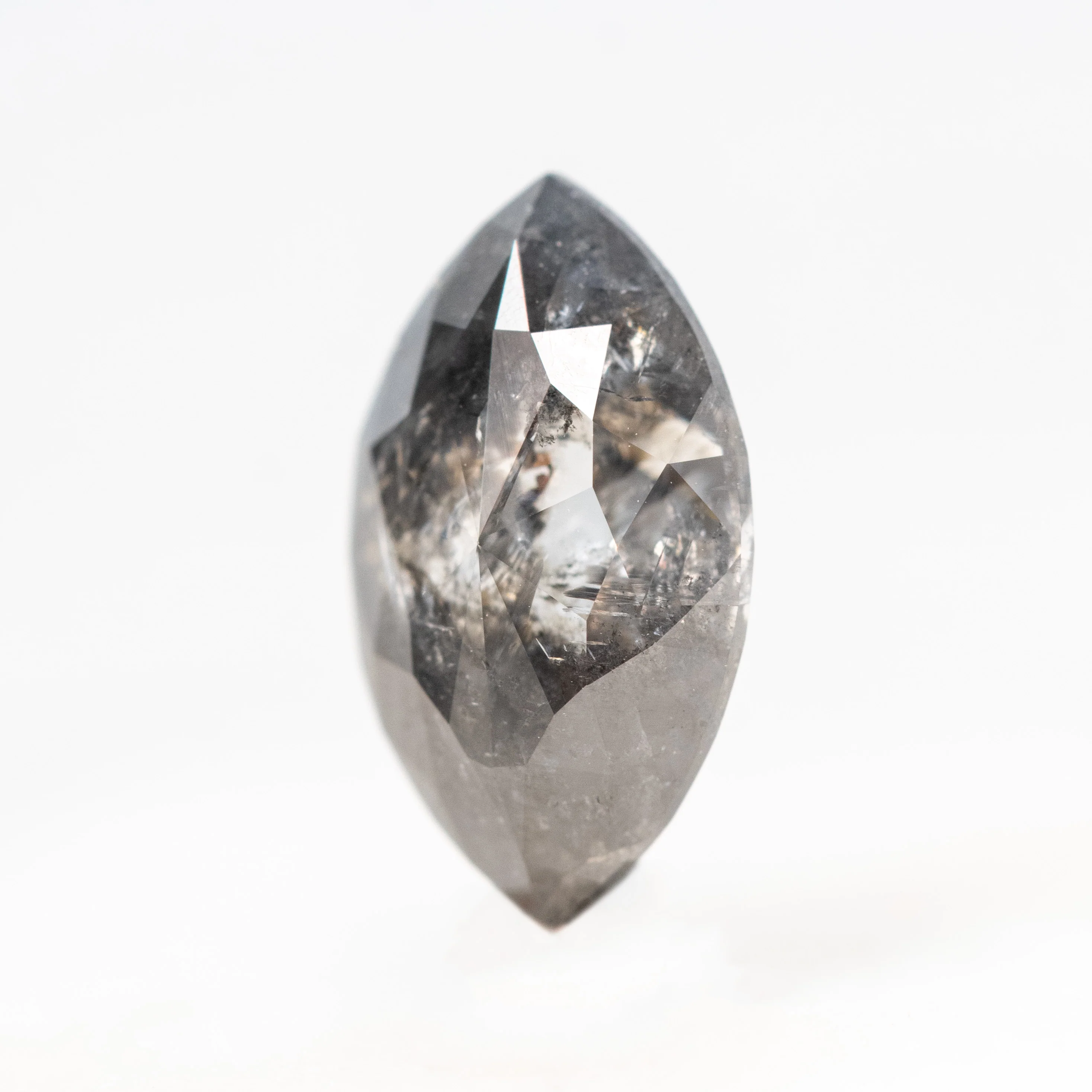 2.07 Carat Dark and Clear Marquise Salt and Pepper Diamond for Custom Work - Inventory Code DCM207 - Image 4