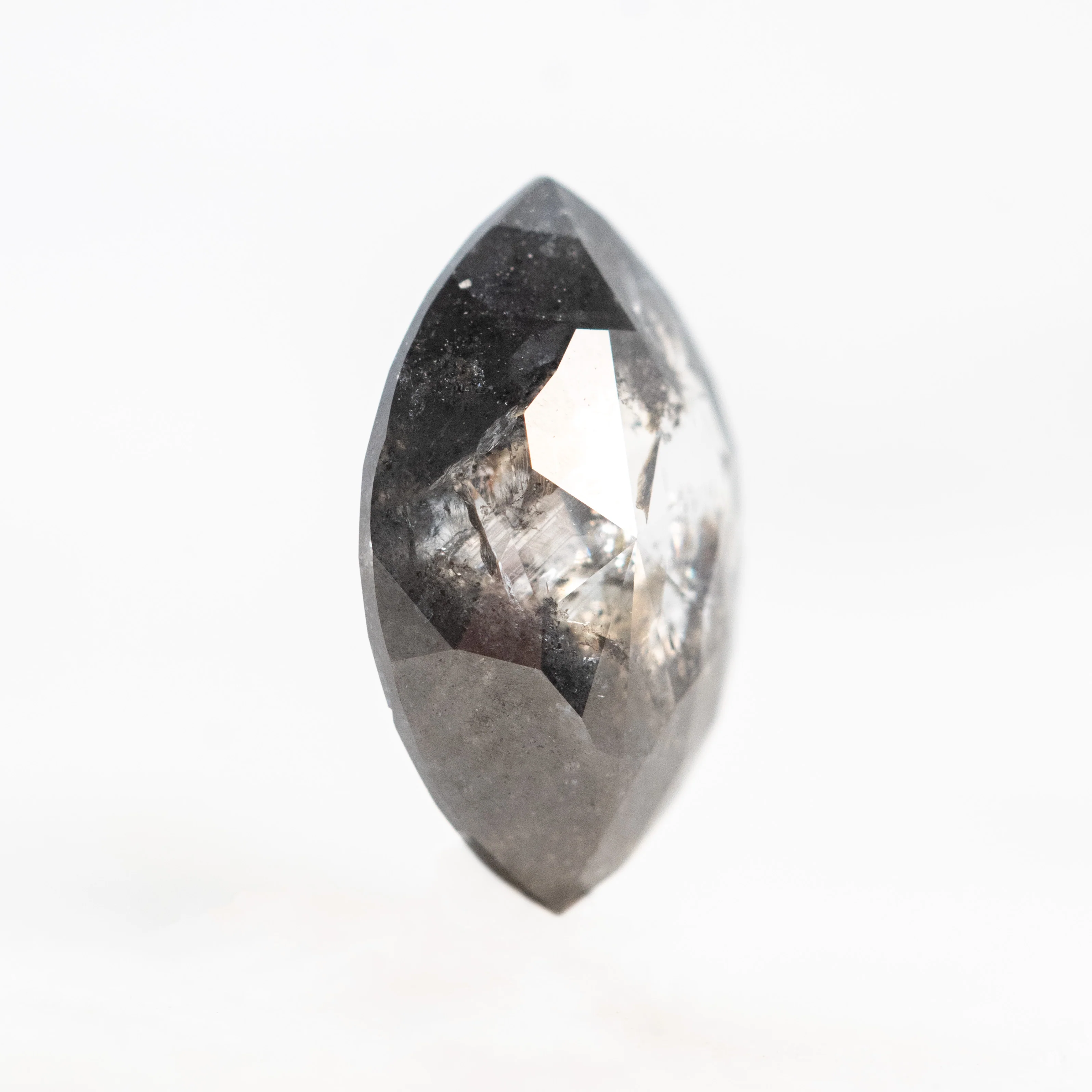 2.07 Carat Dark and Clear Marquise Salt and Pepper Diamond for Custom Work - Inventory Code DCM207 - Image 5