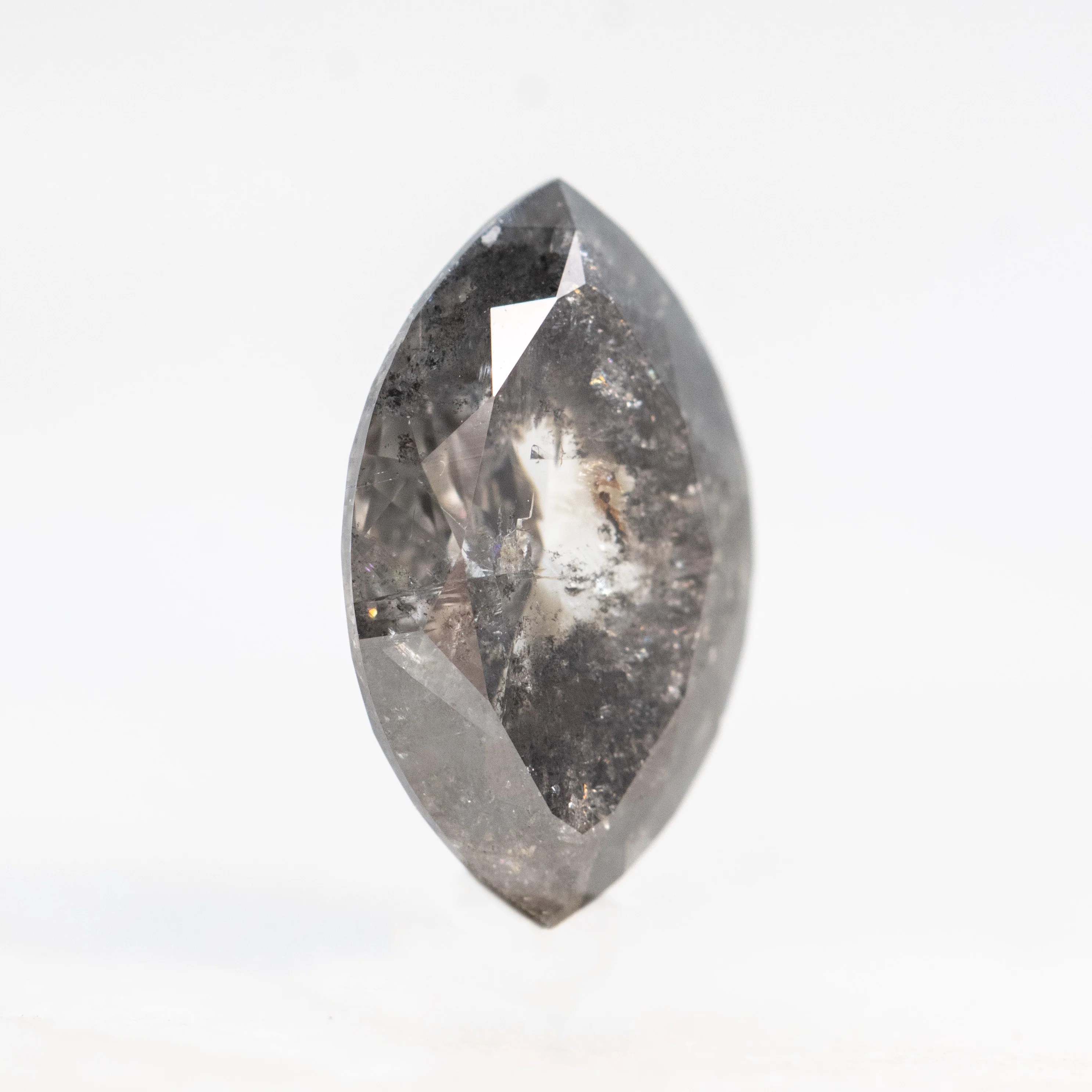 2.07 Carat Dark and Clear Marquise Salt and Pepper Diamond for Custom Work - Inventory Code DCM207 - Image 8
