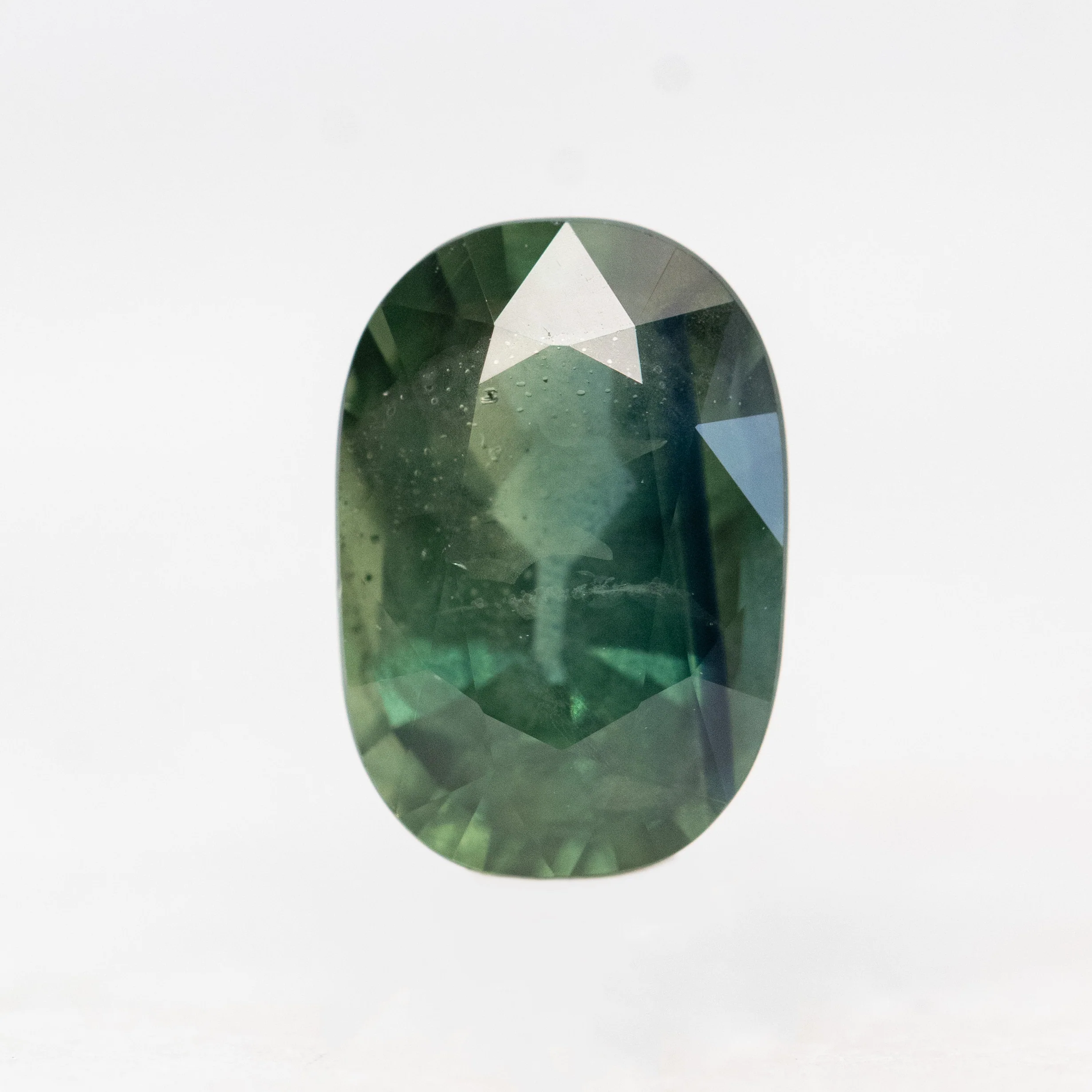 2.10 Carat Teal Green Oval Sapphire for Custom Work - Inventory Code TGOS210