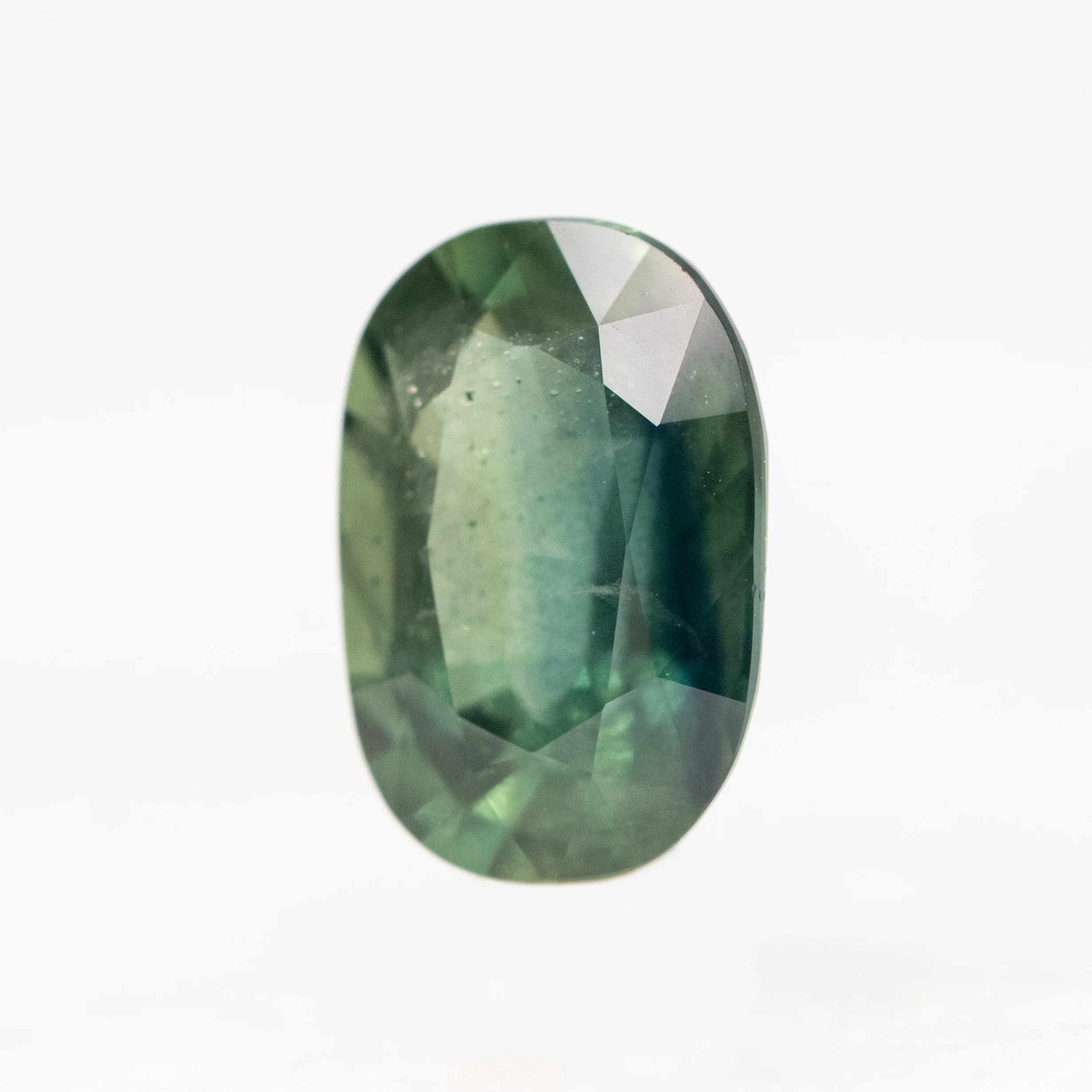 2.10 Carat Teal Green Oval Sapphire for Custom Work - Inventory Code TGOS210 - Image 3