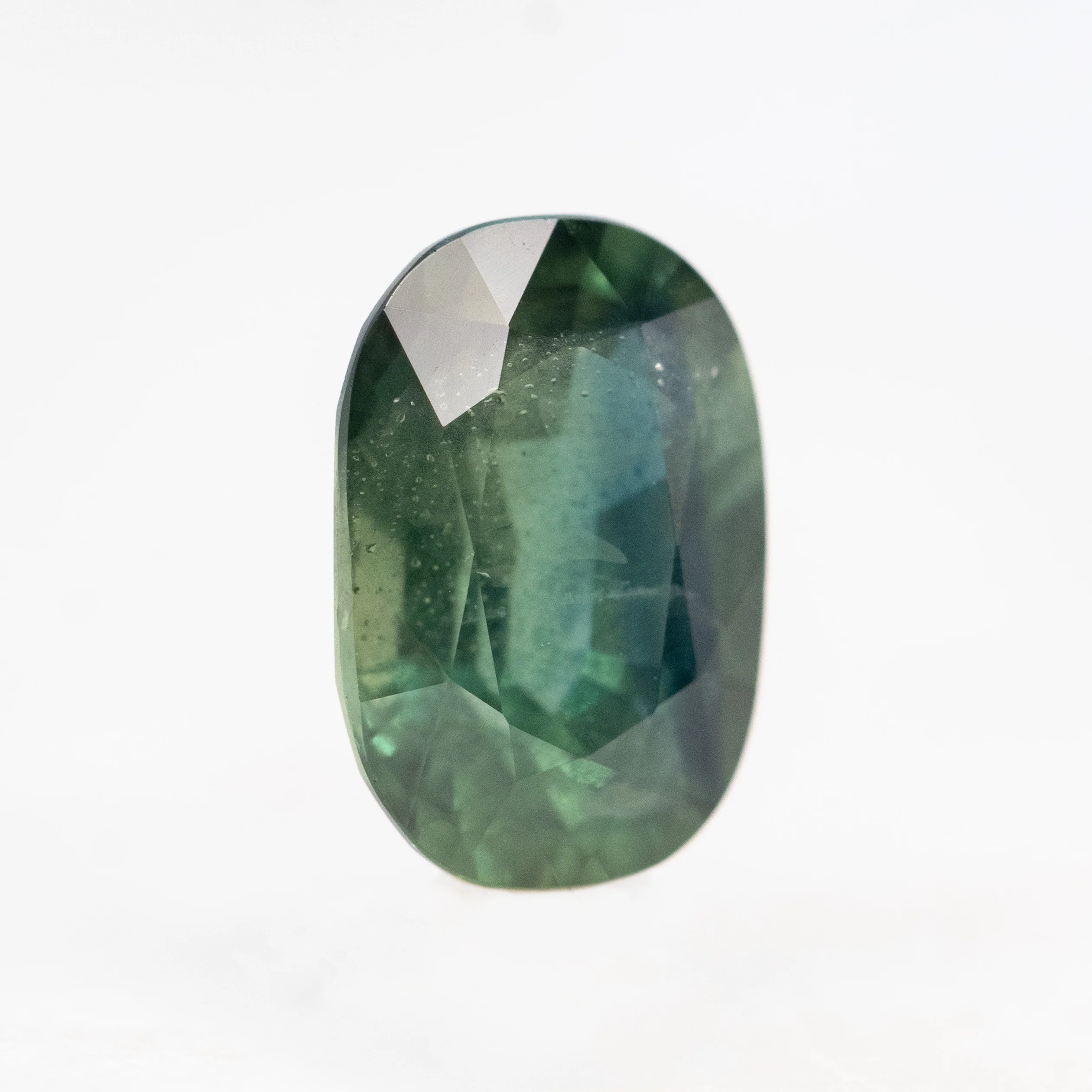 2.10 Carat Teal Green Oval Sapphire for Custom Work - Inventory Code TGOS210 - Image 4
