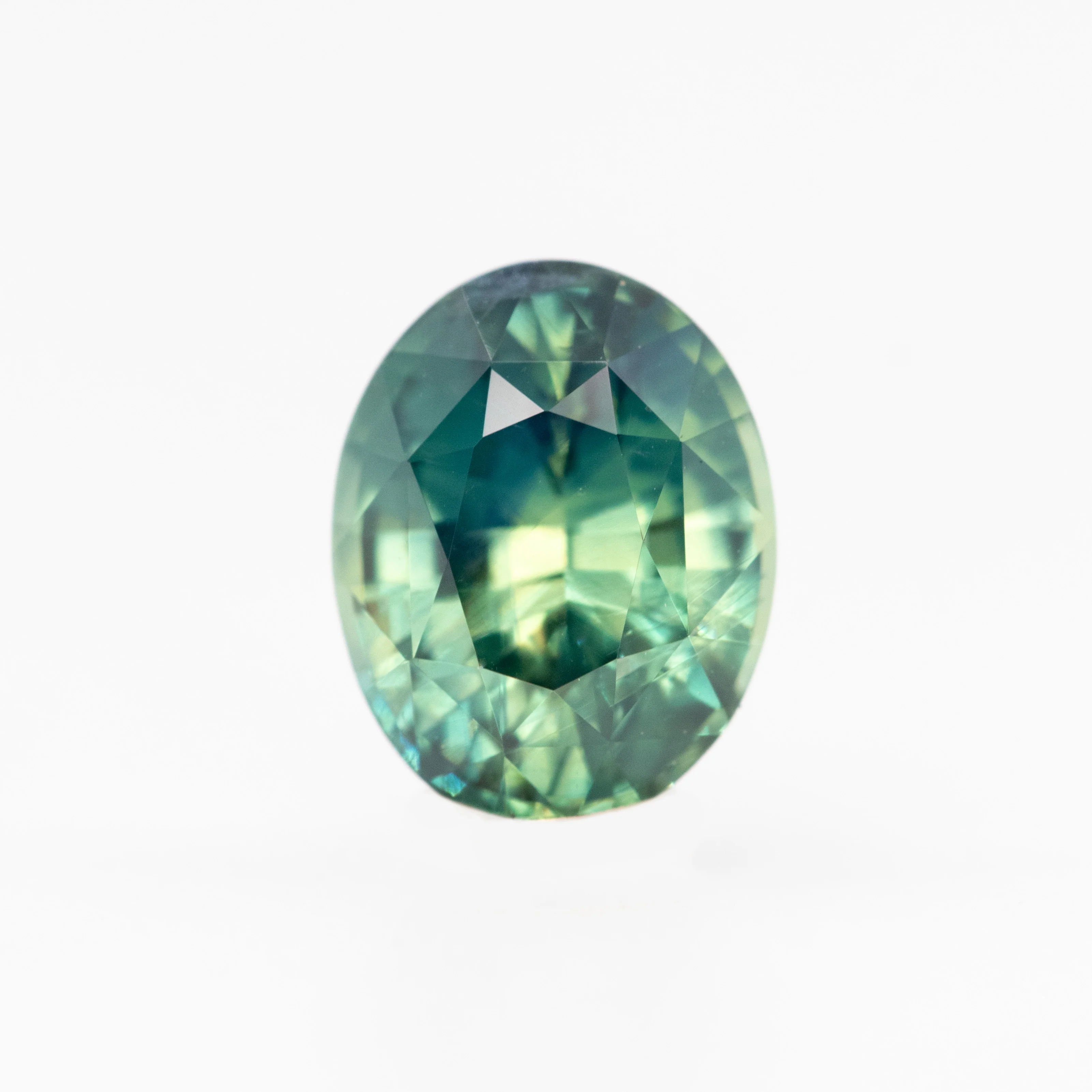 2.10 Carat Teal Oval Sapphire for Custom Work - Inventory Code TOS210