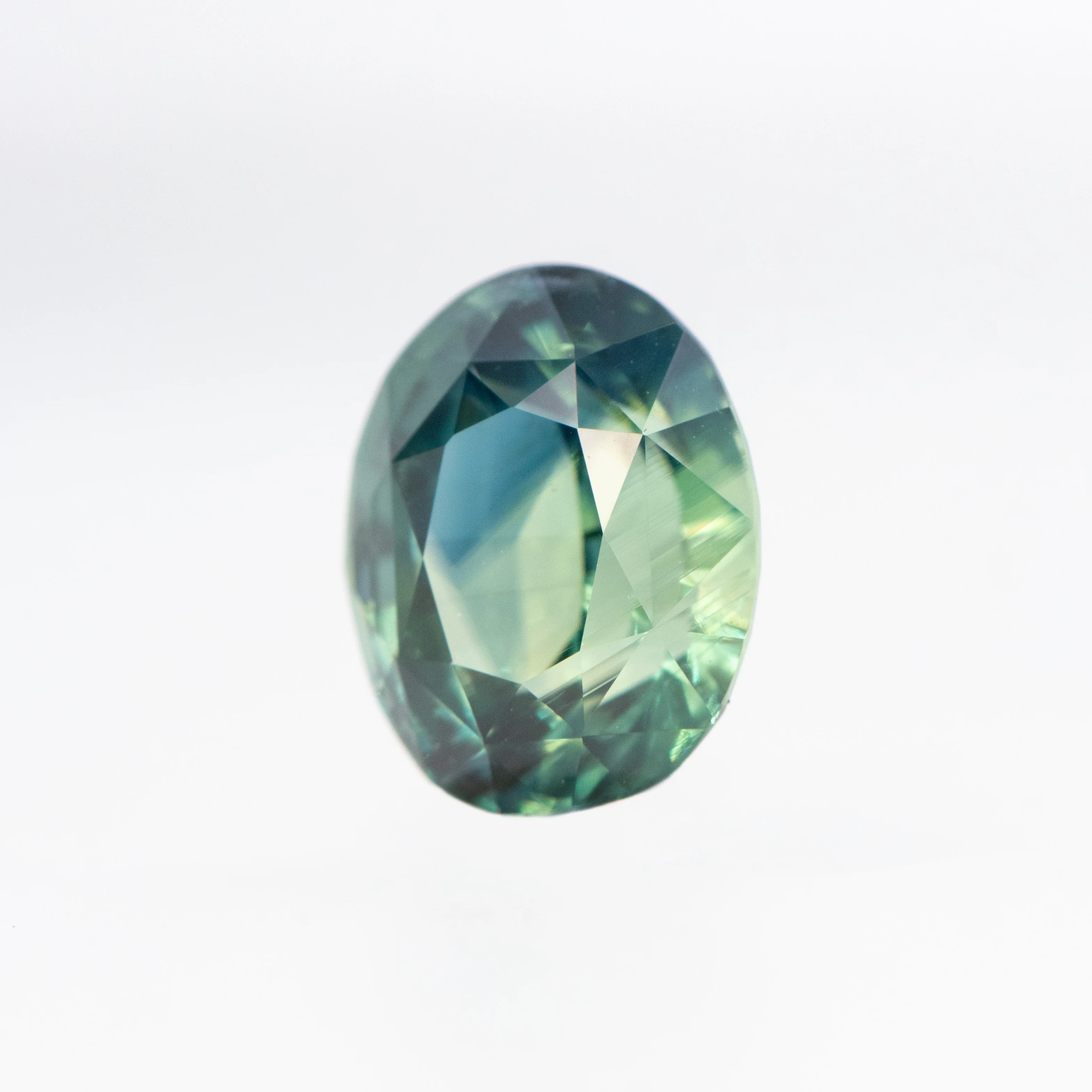 2.10 Carat Teal Oval Sapphire for Custom Work - Inventory Code TOS210 - Image 3