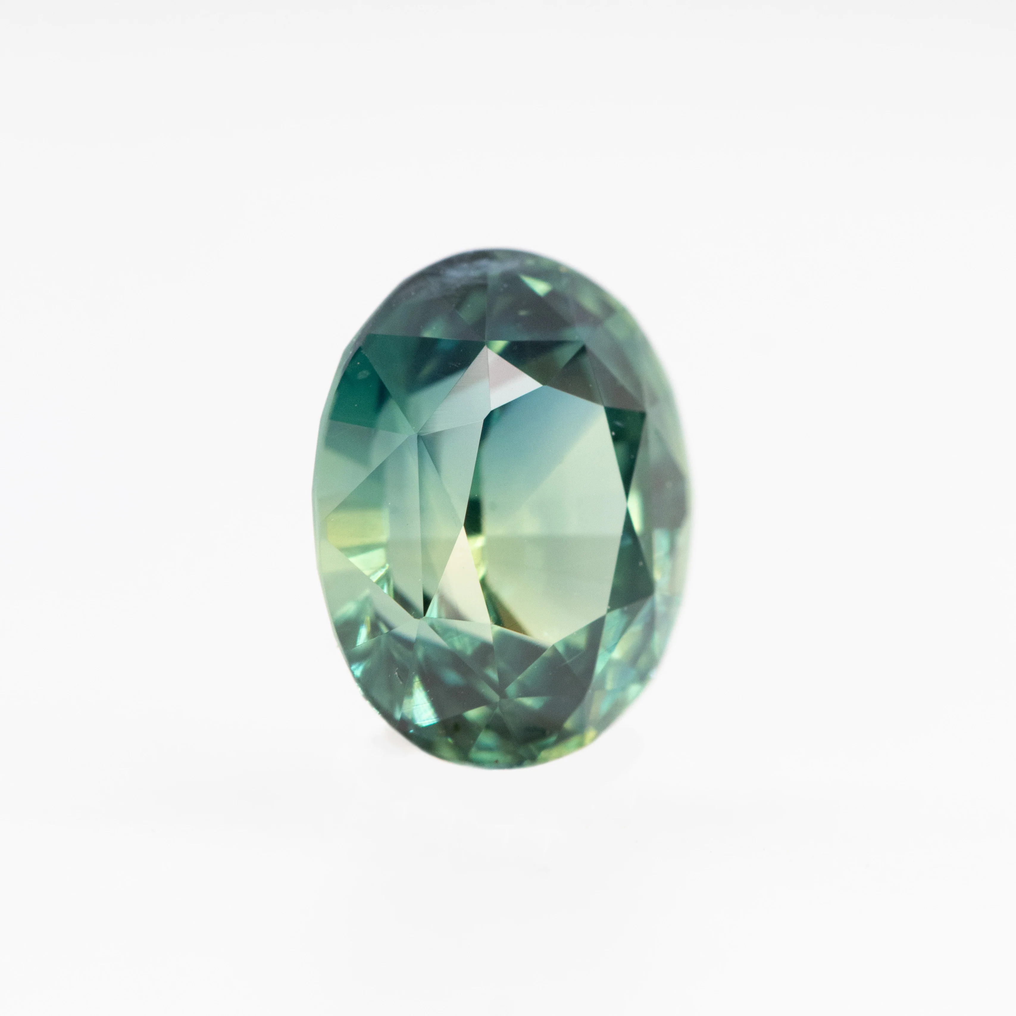 2.10 Carat Teal Oval Sapphire for Custom Work - Inventory Code TOS210 - Image 4