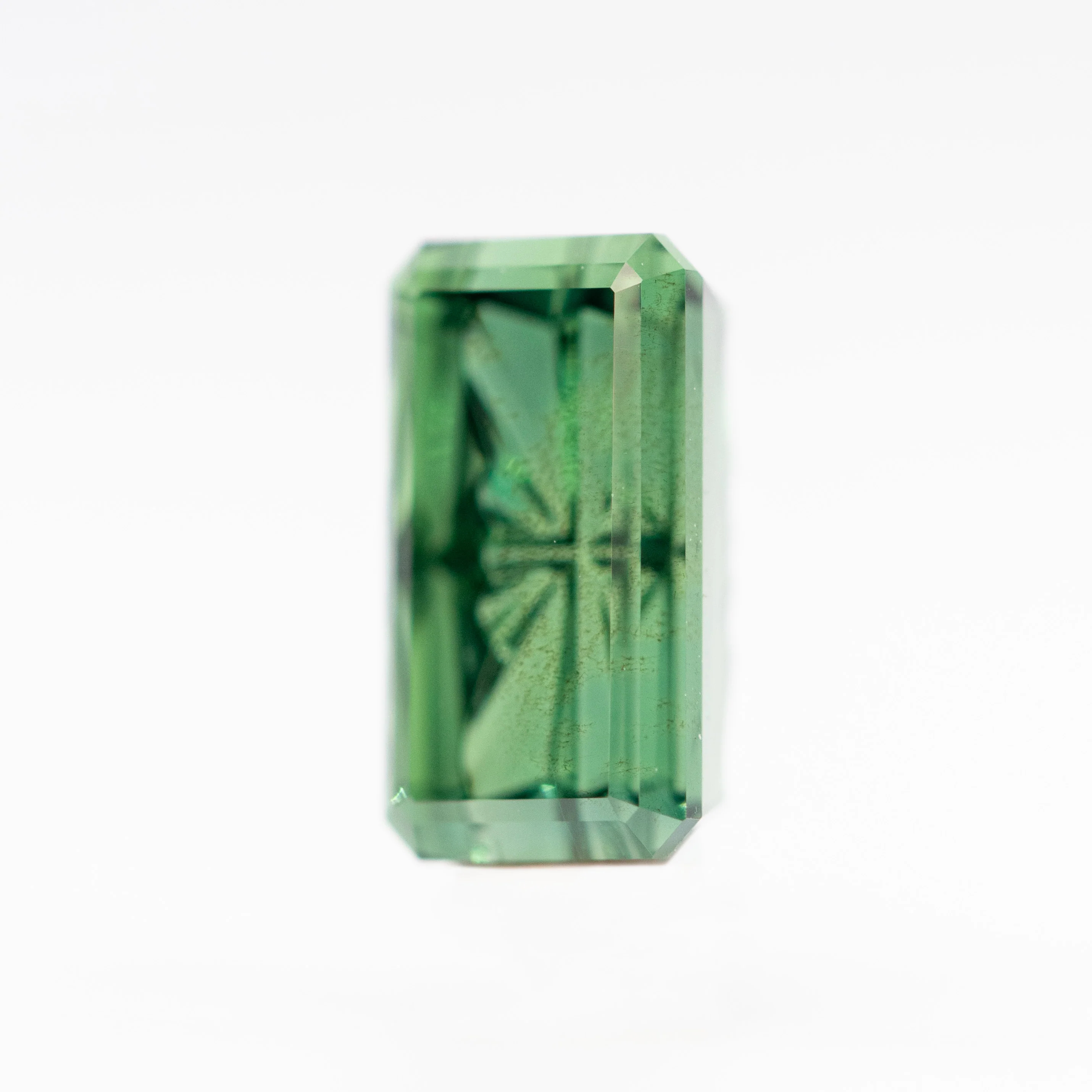 2.11 Carat Green Fantasy Cut Sapphire for Custom Work - Inventory Code GRFS211 - Image 3