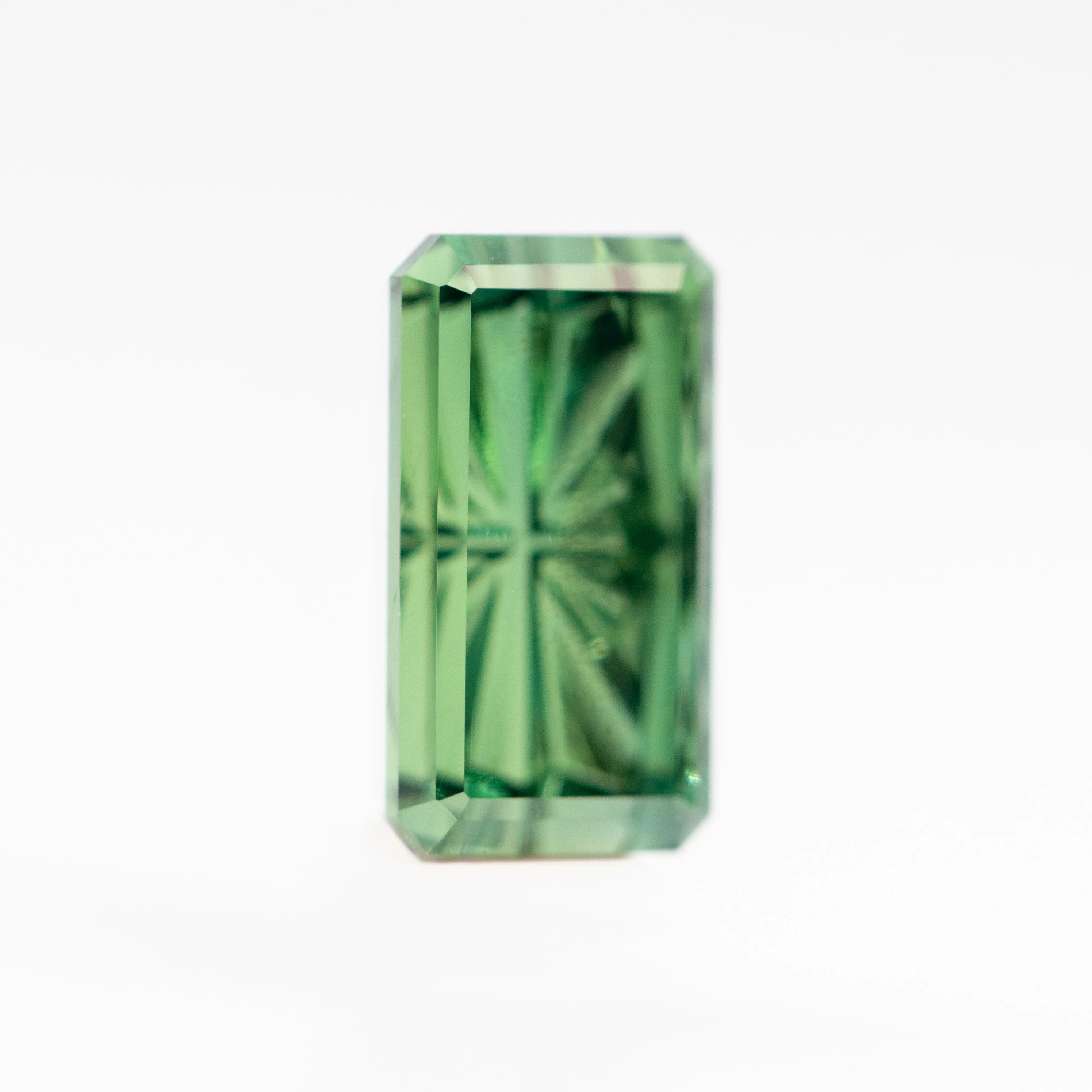 2.11 Carat Green Fantasy Cut Sapphire for Custom Work - Inventory Code GRFS211 - Image 4