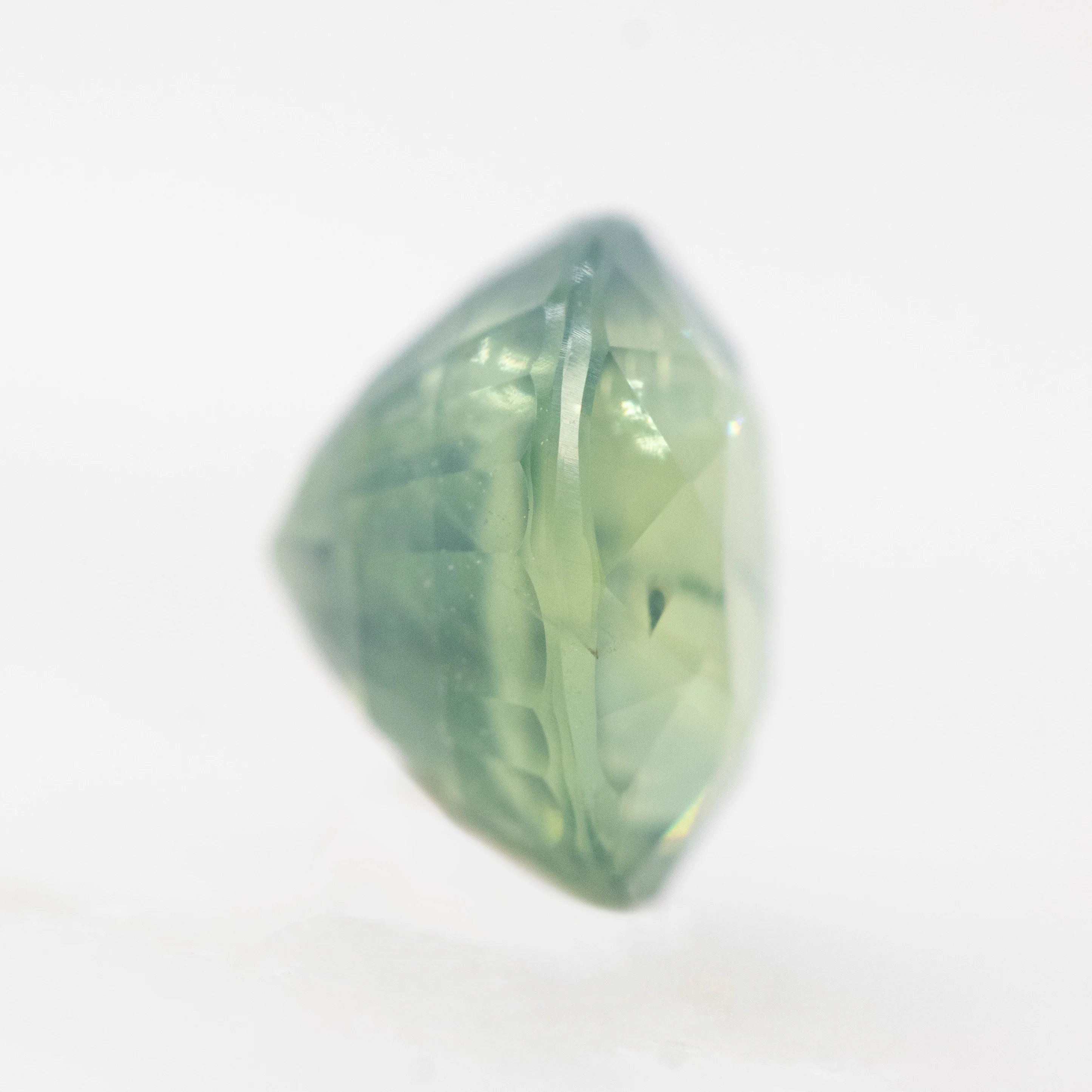 2.13 Carat Light Teal Oval Sapphire for Custom Work - Inventory Code LGOS213 - Image 5
