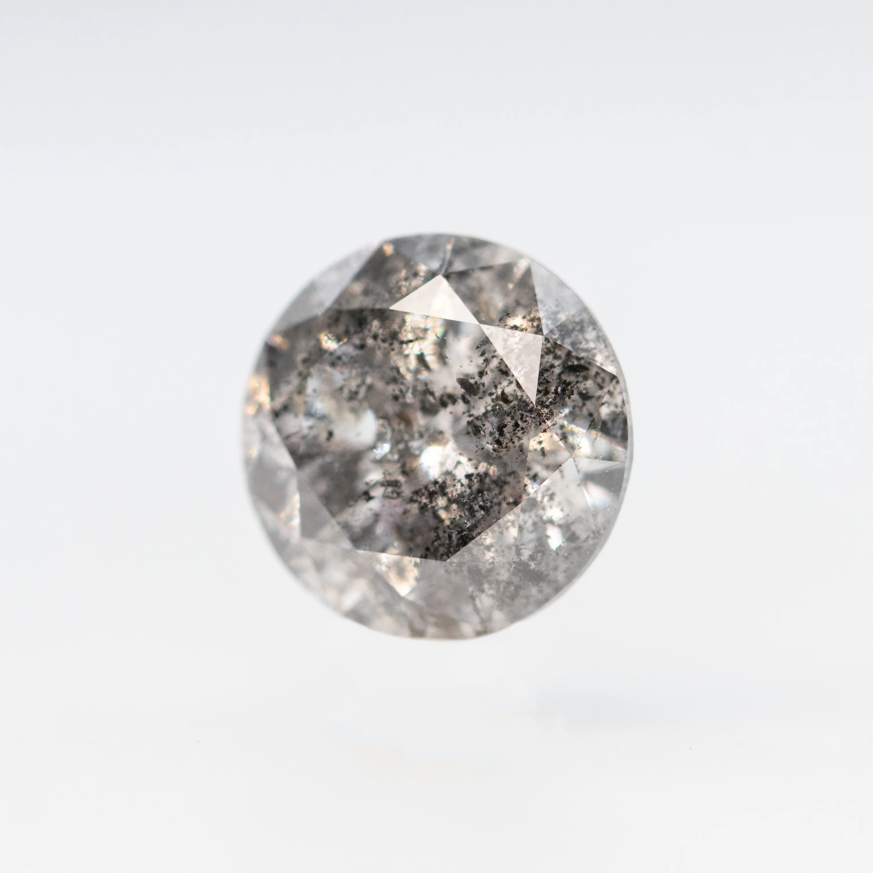 2.14 Carat Round Dark Gray Celestial Diamond for Custom Work - Inventory Code DSR214 - Image 3