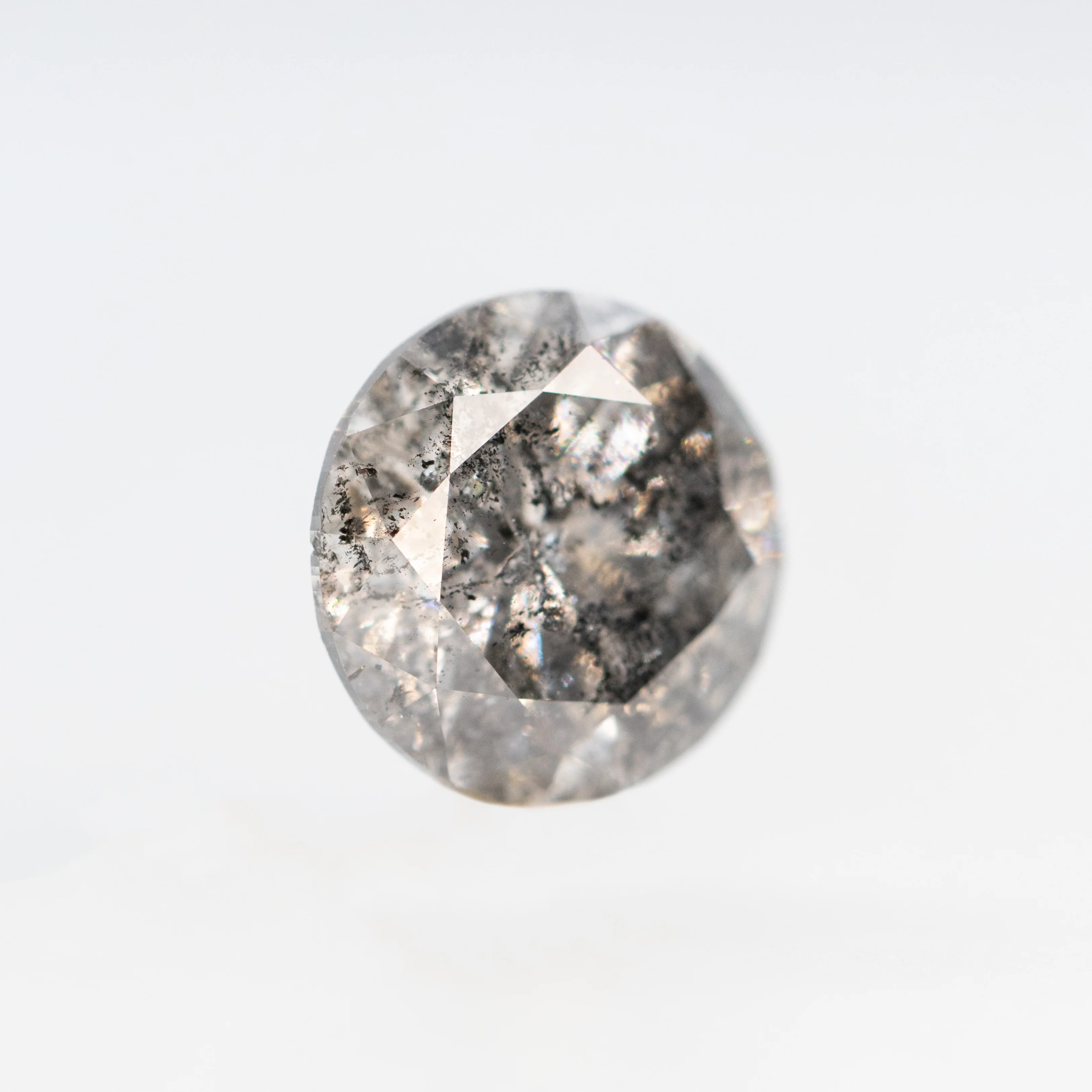 2.14 Carat Round Dark Gray Celestial Diamond for Custom Work - Inventory Code DSR214 - Image 4
