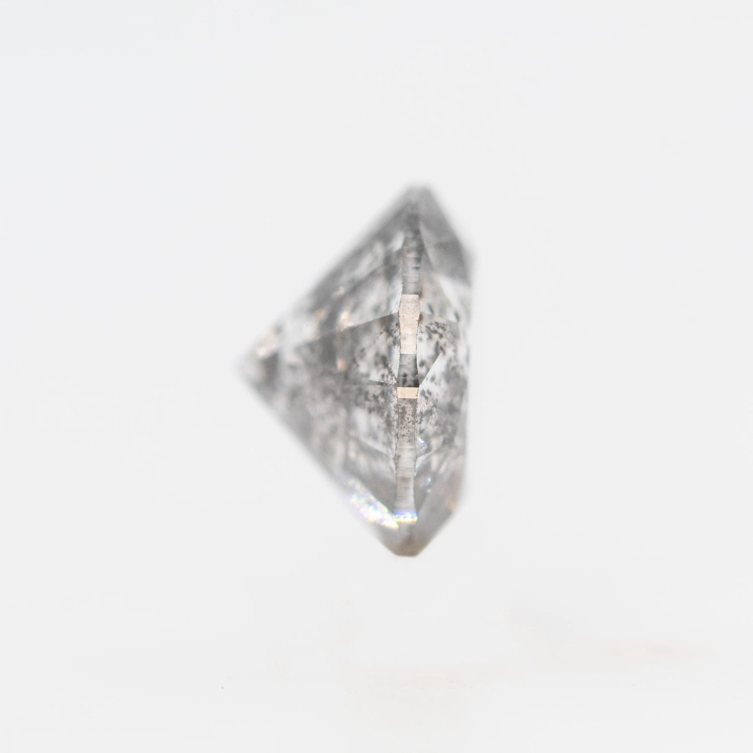 2.14 Carat Round Dark Gray Celestial Diamond for Custom Work - Inventory Code DSR214 - Image 5