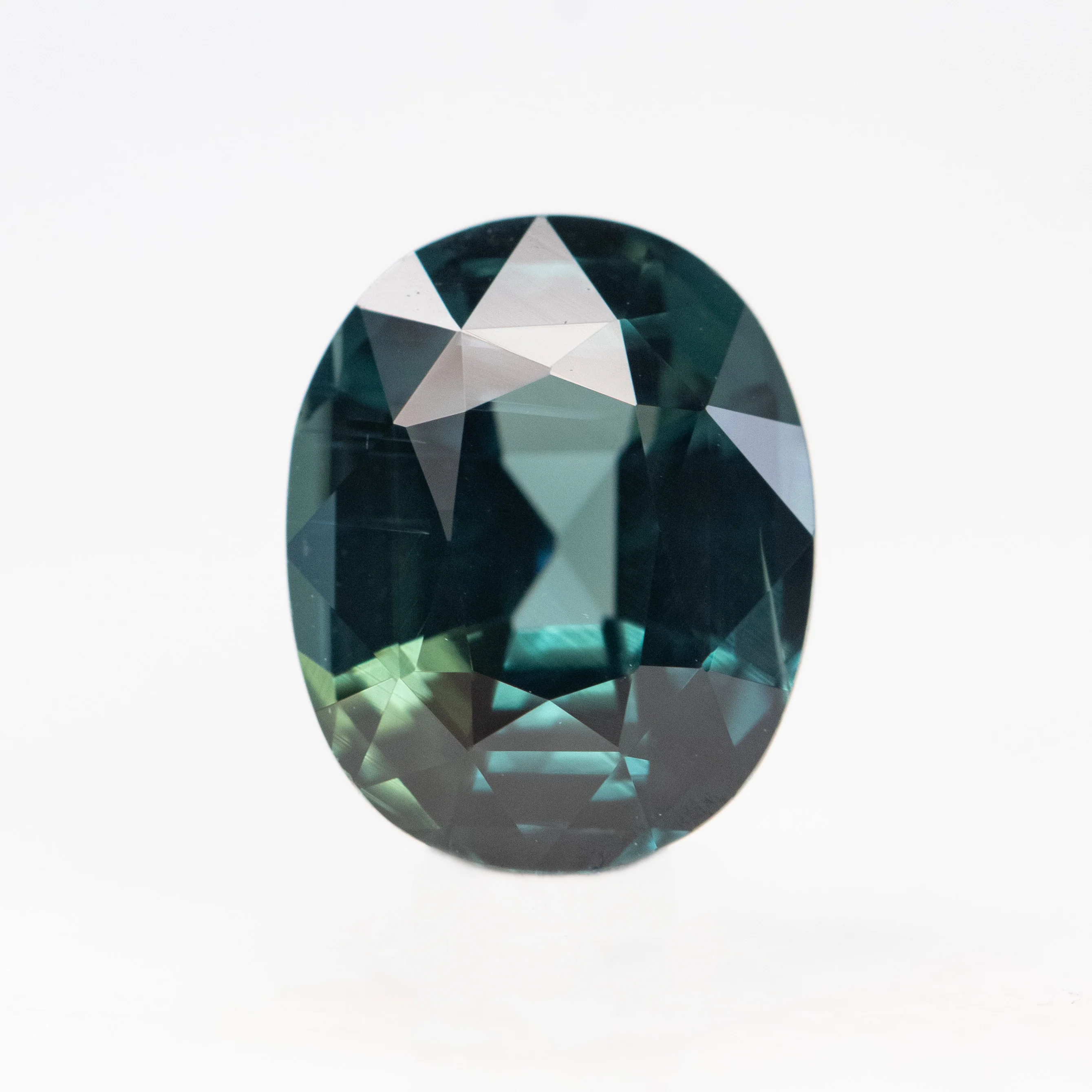 2.16 Carat Teal Blue Oval Sapphire for Custom Work - Inventory Code TOS216