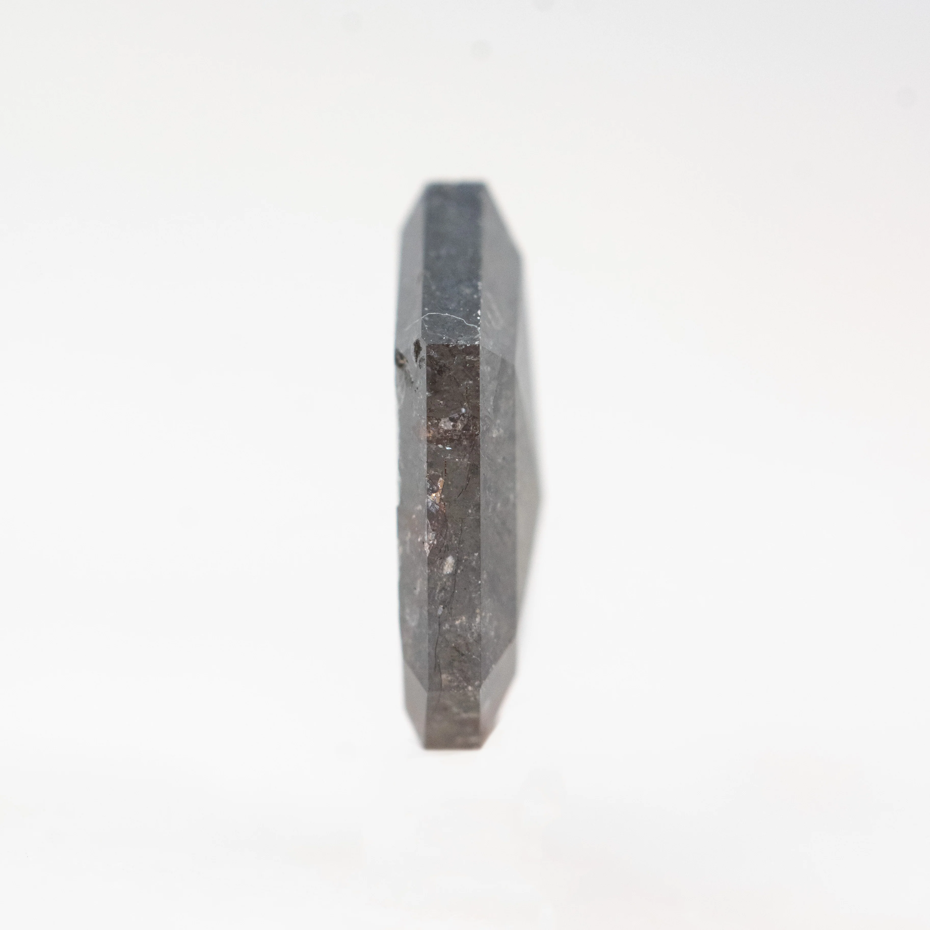 2.18 Carat Black Shield Cut Salt and Pepper Diamond for Custom Work - Inventory Code DSS218 - Image 5