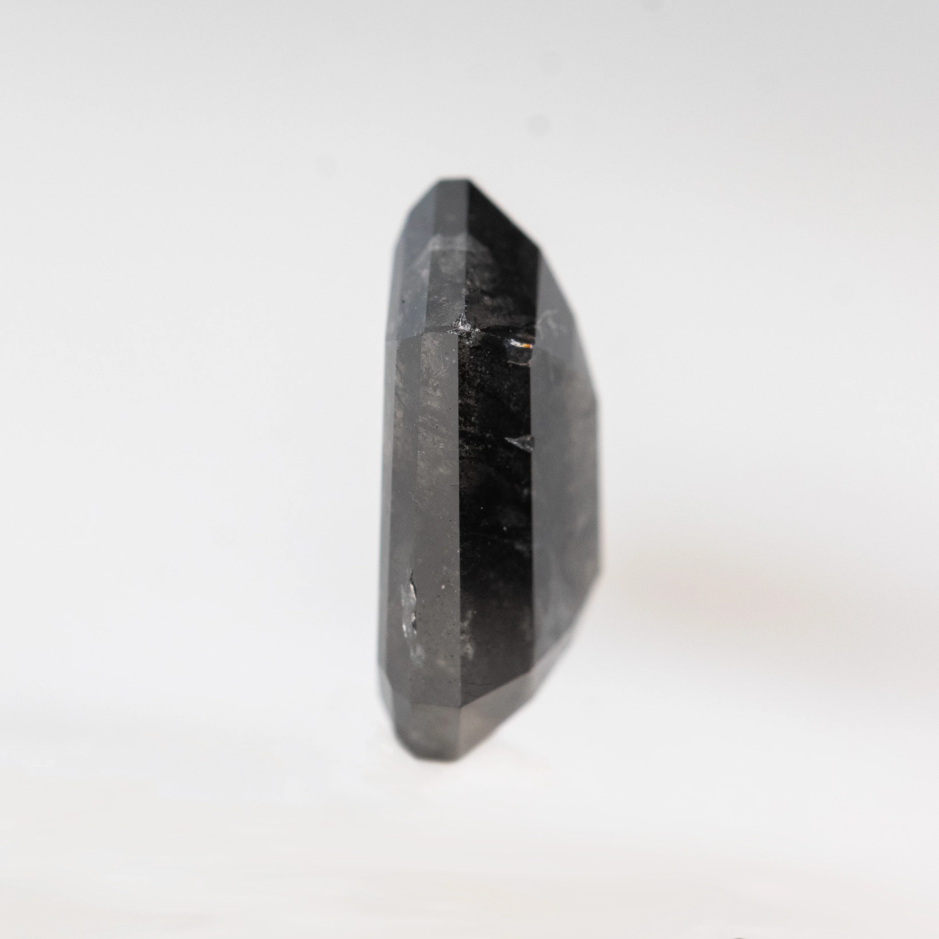 2.25 Carat Black Shield Cut Salt and Pepper Diamond for Custom Work - Inventory Code NBS225 - Image 5
