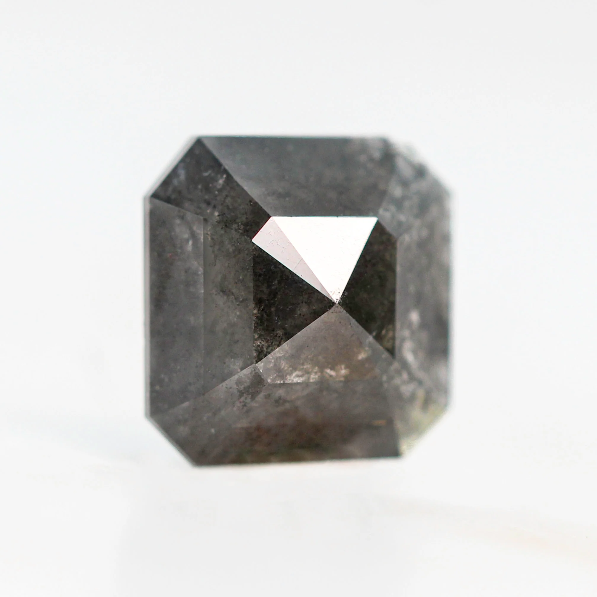 2.28 Carat Black Asscher Cut Salt and Pepper Diamond for Custom Work - Inventory Code NBA228 - Image 4