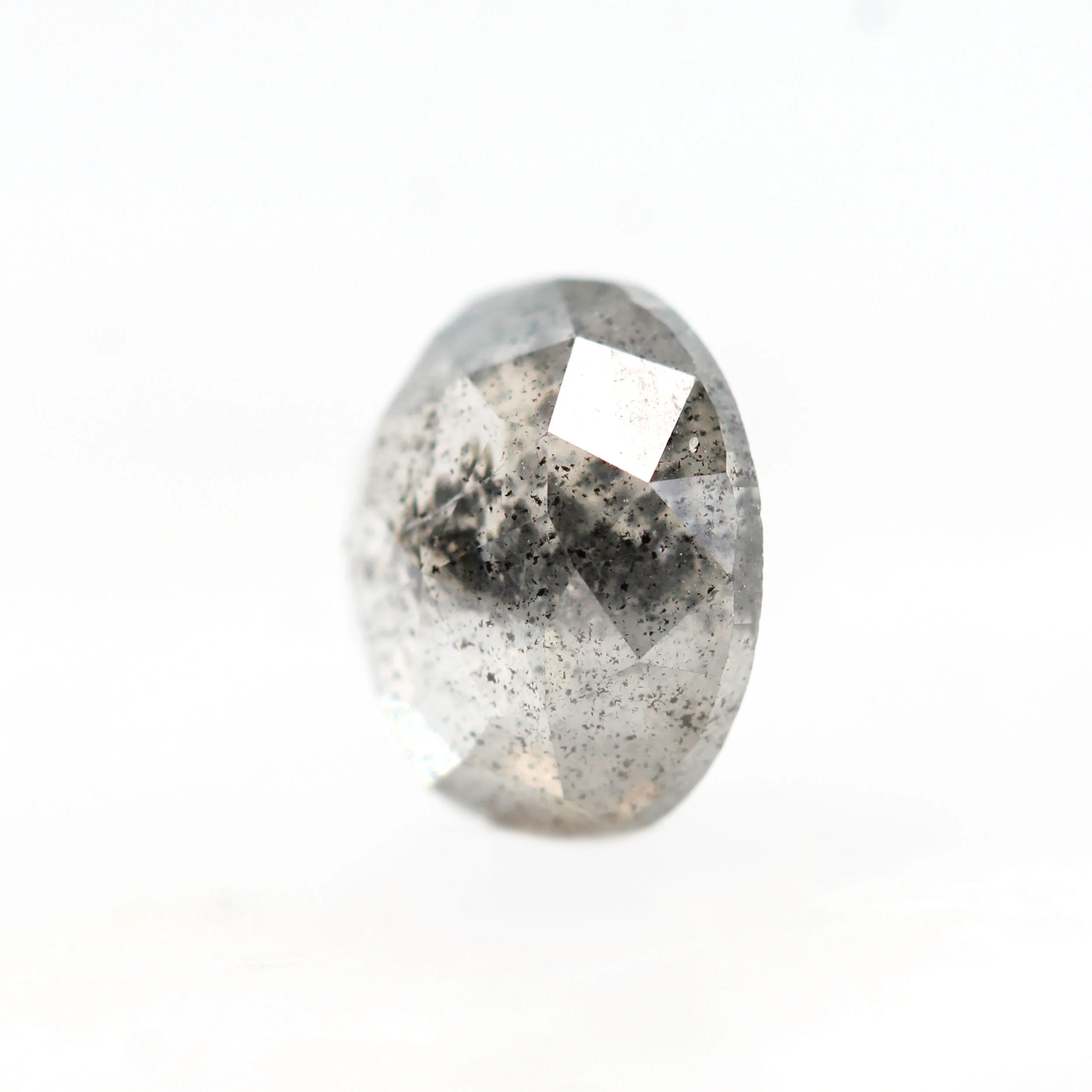 2.29 Carat Gray Oval Salt and Pepper Diamond for Custom Work - Inventory Code CCO229 - Image 3