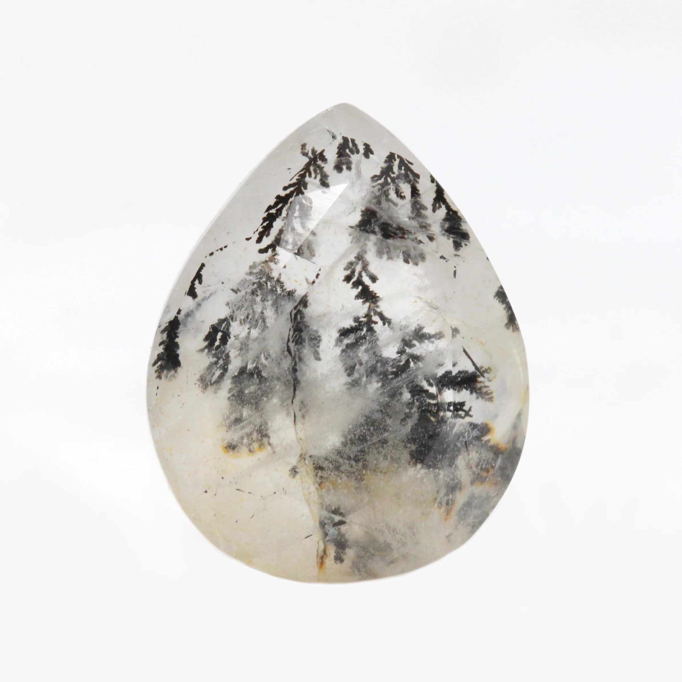 2.31 Carat Pear Dendritic Quartz for Custom Work - Inventory Code DQP231