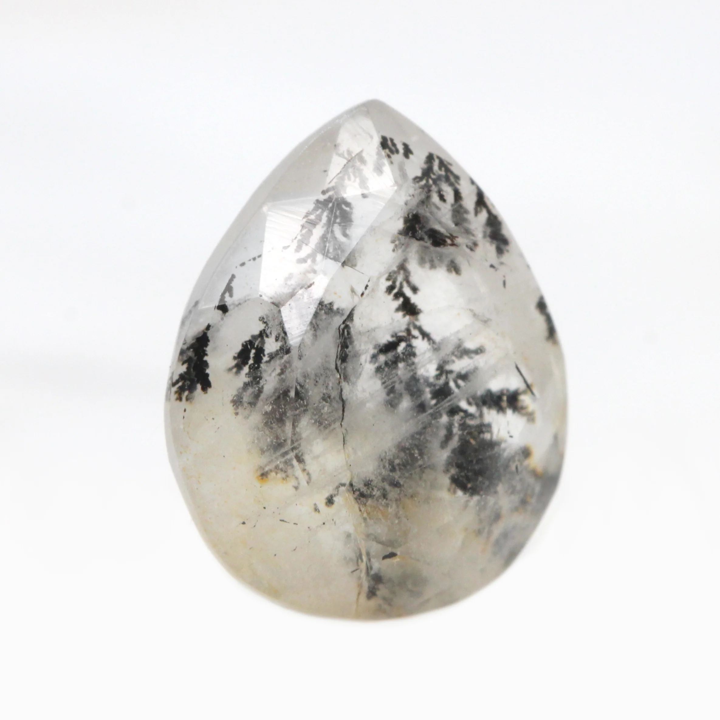 2.31 Carat Pear Dendritic Quartz for Custom Work - Inventory Code DQP231 - Image 3