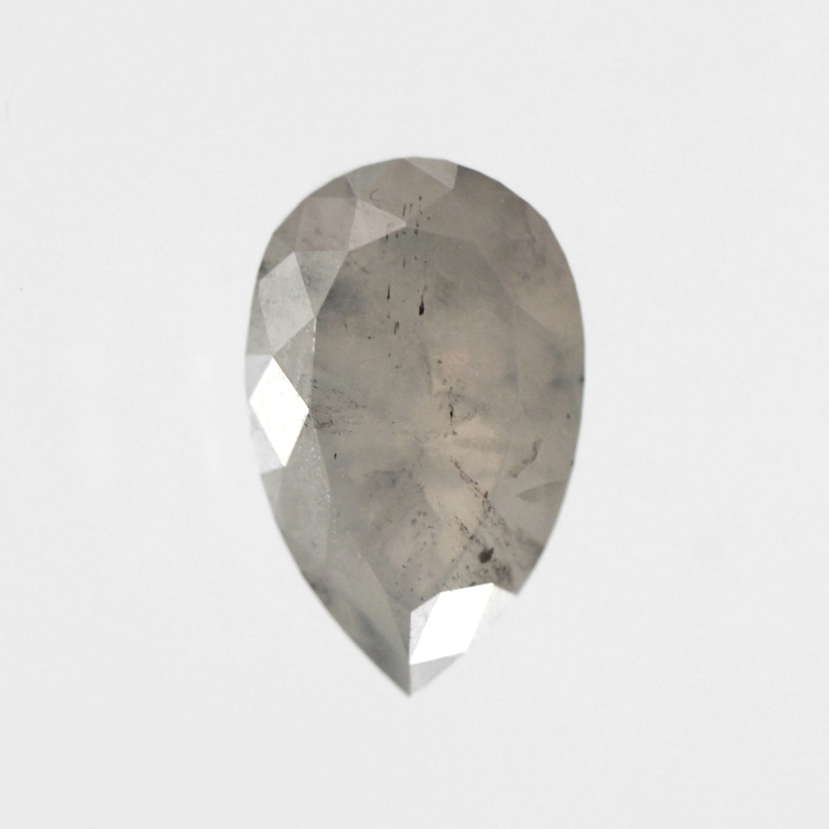 2.31 Carat Gray Pear Salt and Pepper Diamond for Custom Work - Inventory Code LGP231