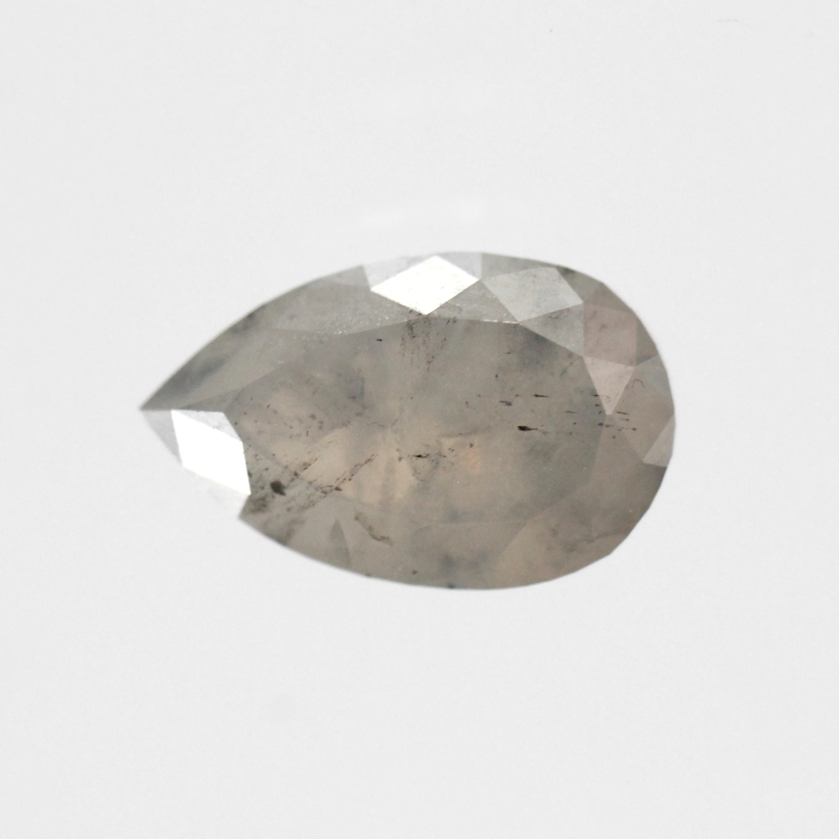 2.31 Carat Gray Pear Salt and Pepper Diamond for Custom Work - Inventory Code LGP231 - Image 2