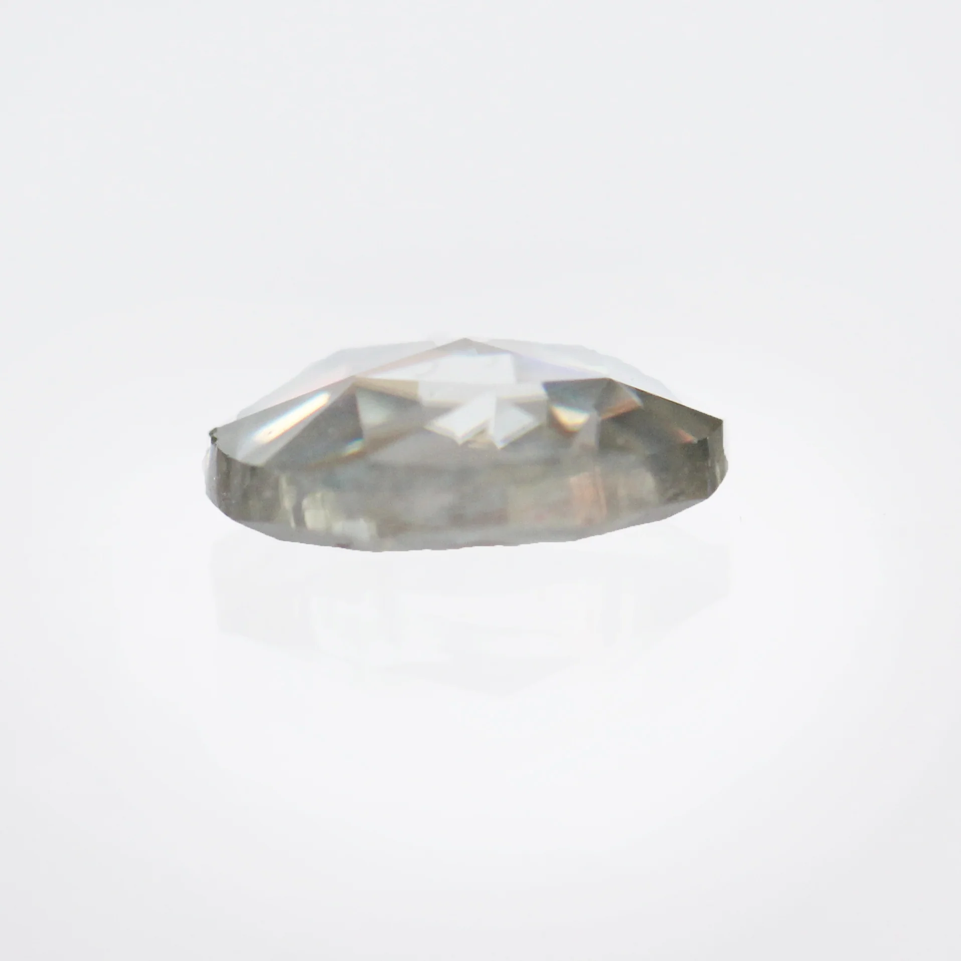 2.23 Carat Rose Cut Oval Moissanite - Inventory Code MOI223 - Image 5