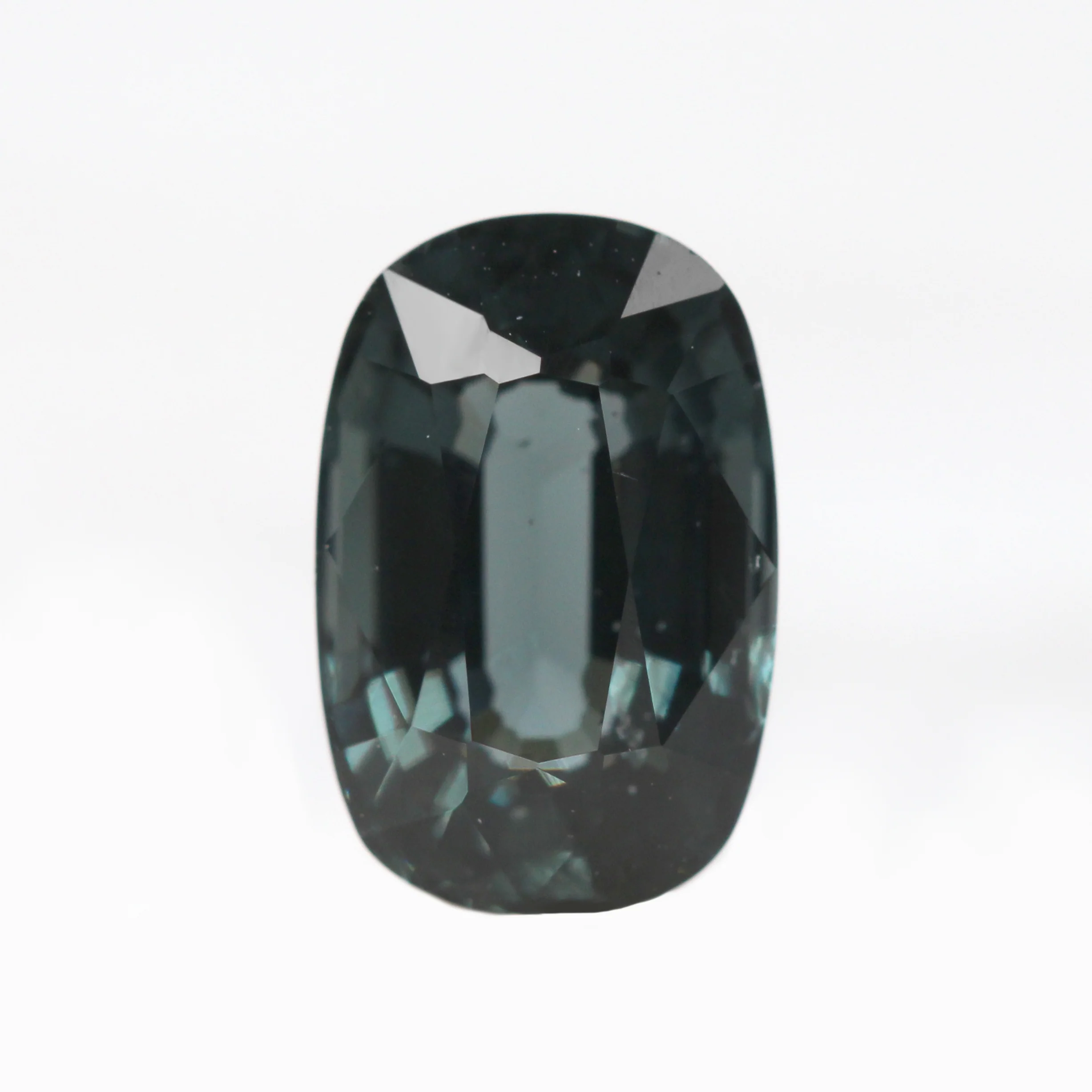 2.32 Carat Dark Teal Elongated Cushion Cut Spinel for Custom Work - Inventory Code TECS232
