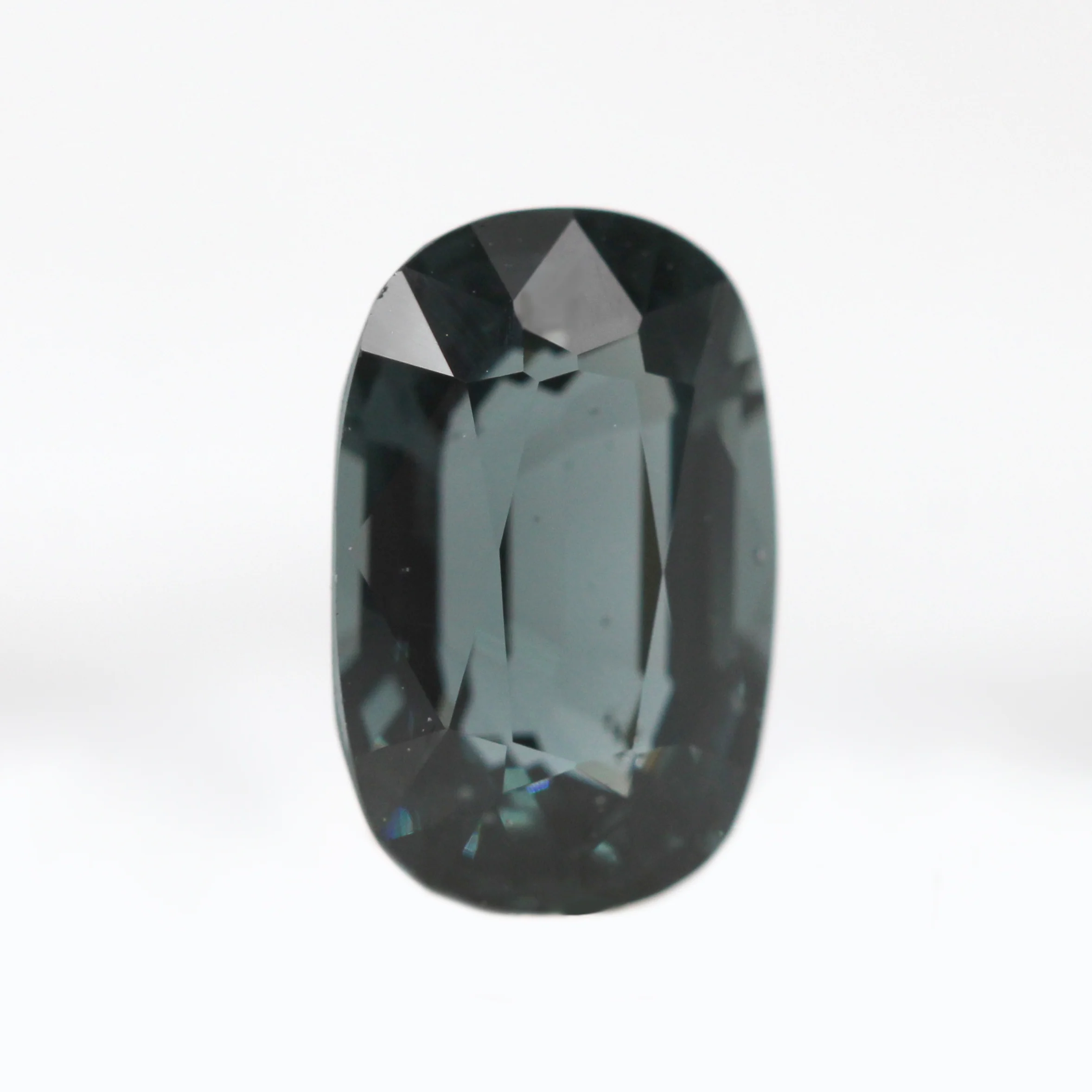 2.32 Carat Dark Teal Elongated Cushion Cut Spinel for Custom Work - Inventory Code TECS232 - Image 3