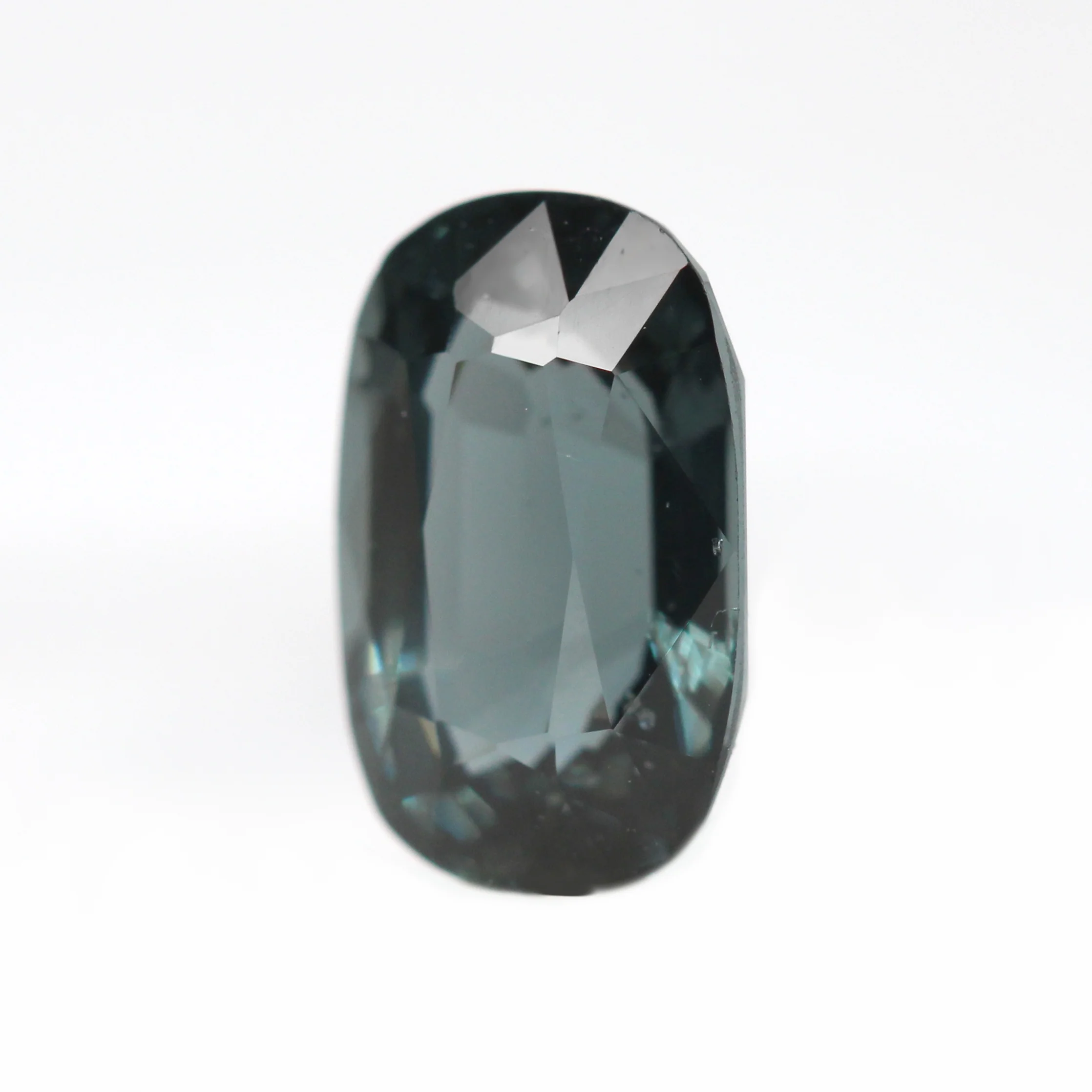 2.32 Carat Dark Teal Elongated Cushion Cut Spinel for Custom Work - Inventory Code TECS232 - Image 4