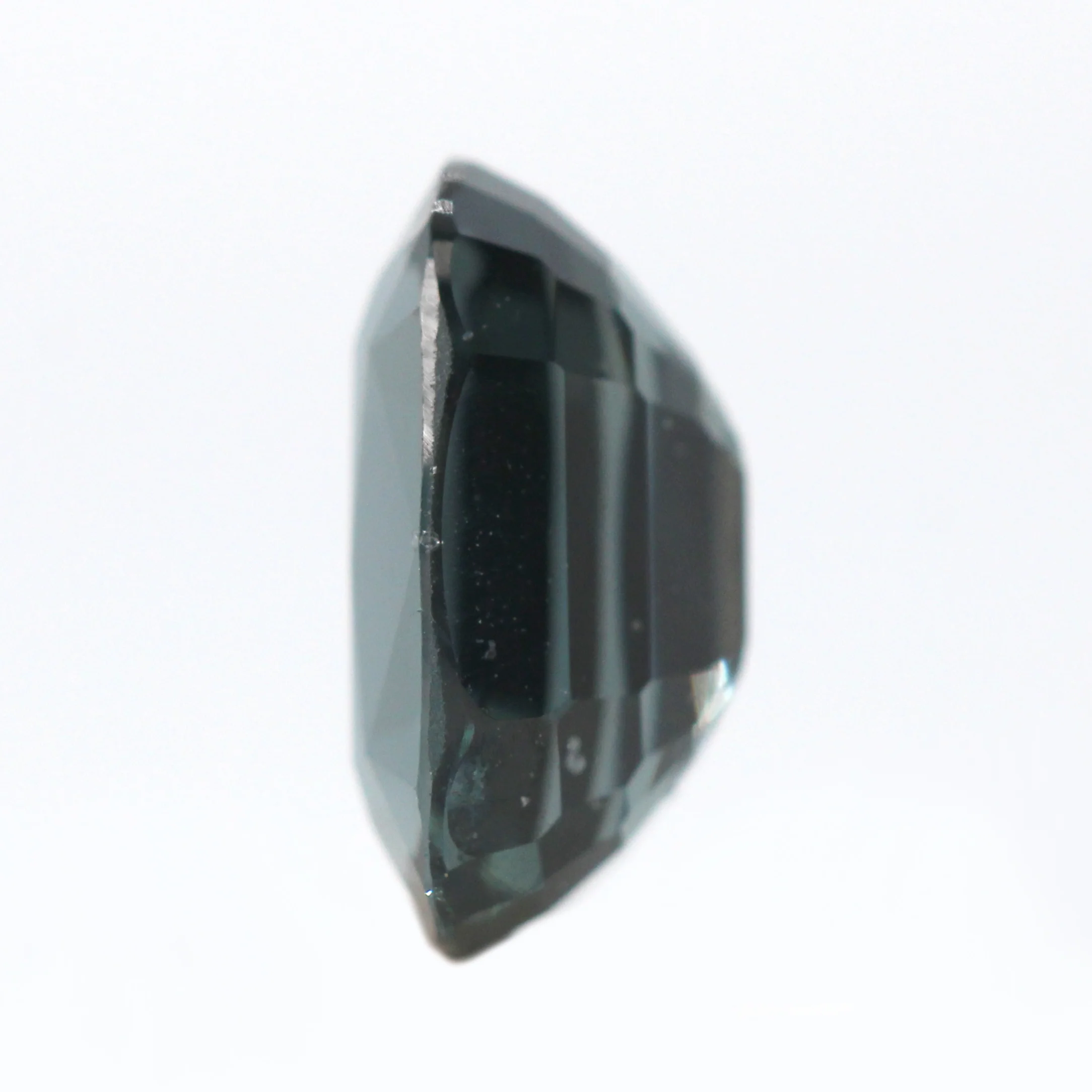 2.32 Carat Dark Teal Elongated Cushion Cut Spinel for Custom Work - Inventory Code TECS232 - Image 5