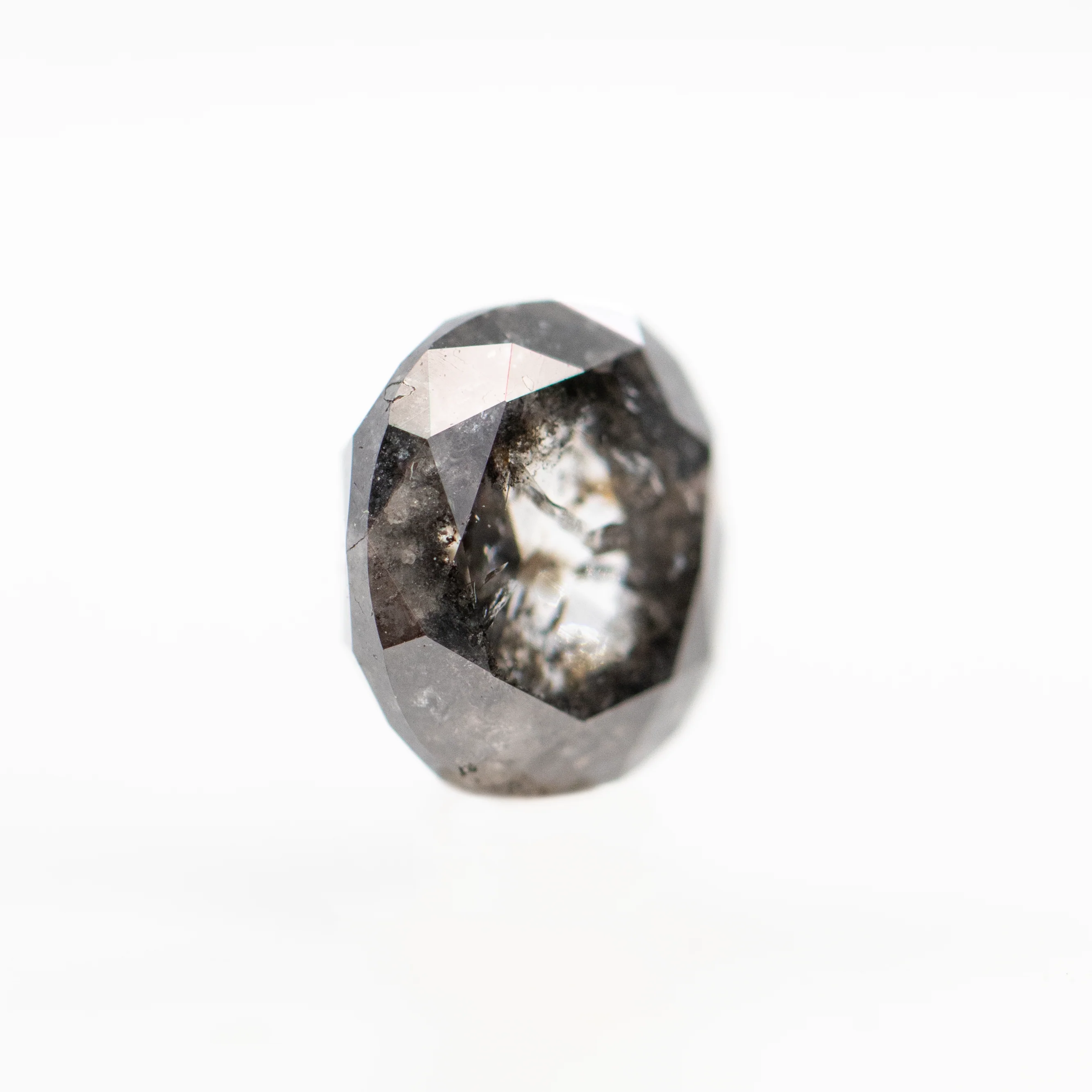 2.35 Carat Dark Oval Salt and Pepper Diamond for Custom Work - Inventory Code DCO235 - Image 5