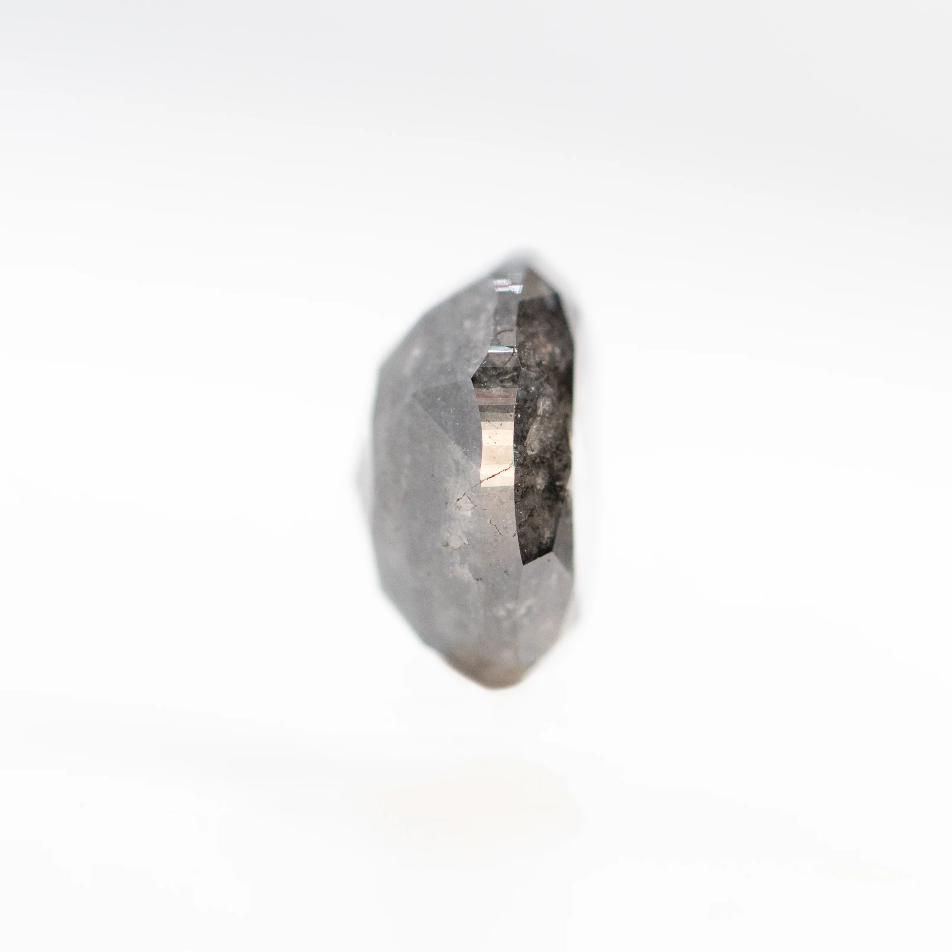 2.35 Carat Dark Oval Salt and Pepper Diamond for Custom Work - Inventory Code DCO235 - Image 6