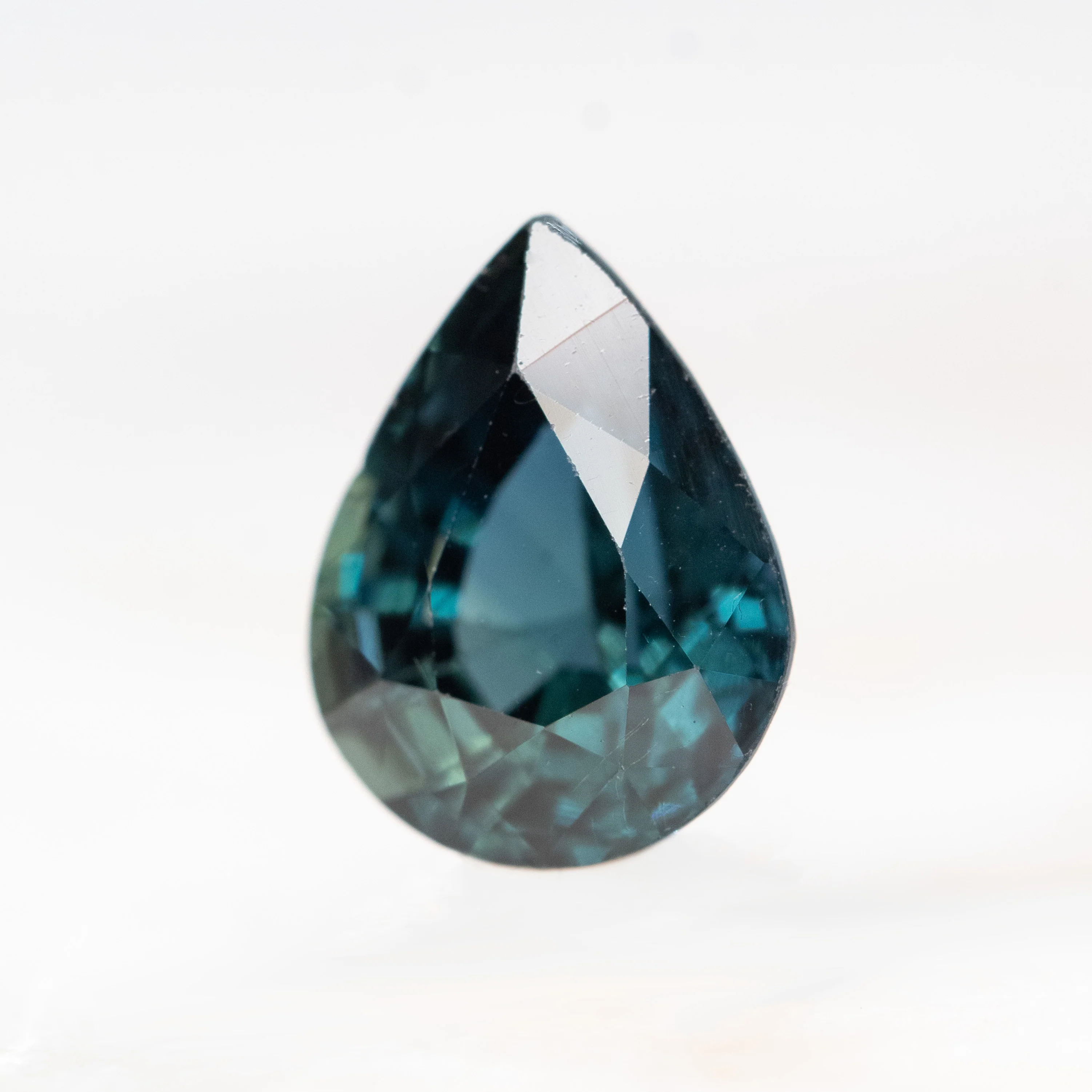 2.35 Carat Teal Blue Pear Sapphire for Custom Work - Inventory Code TPS235 - Image 3
