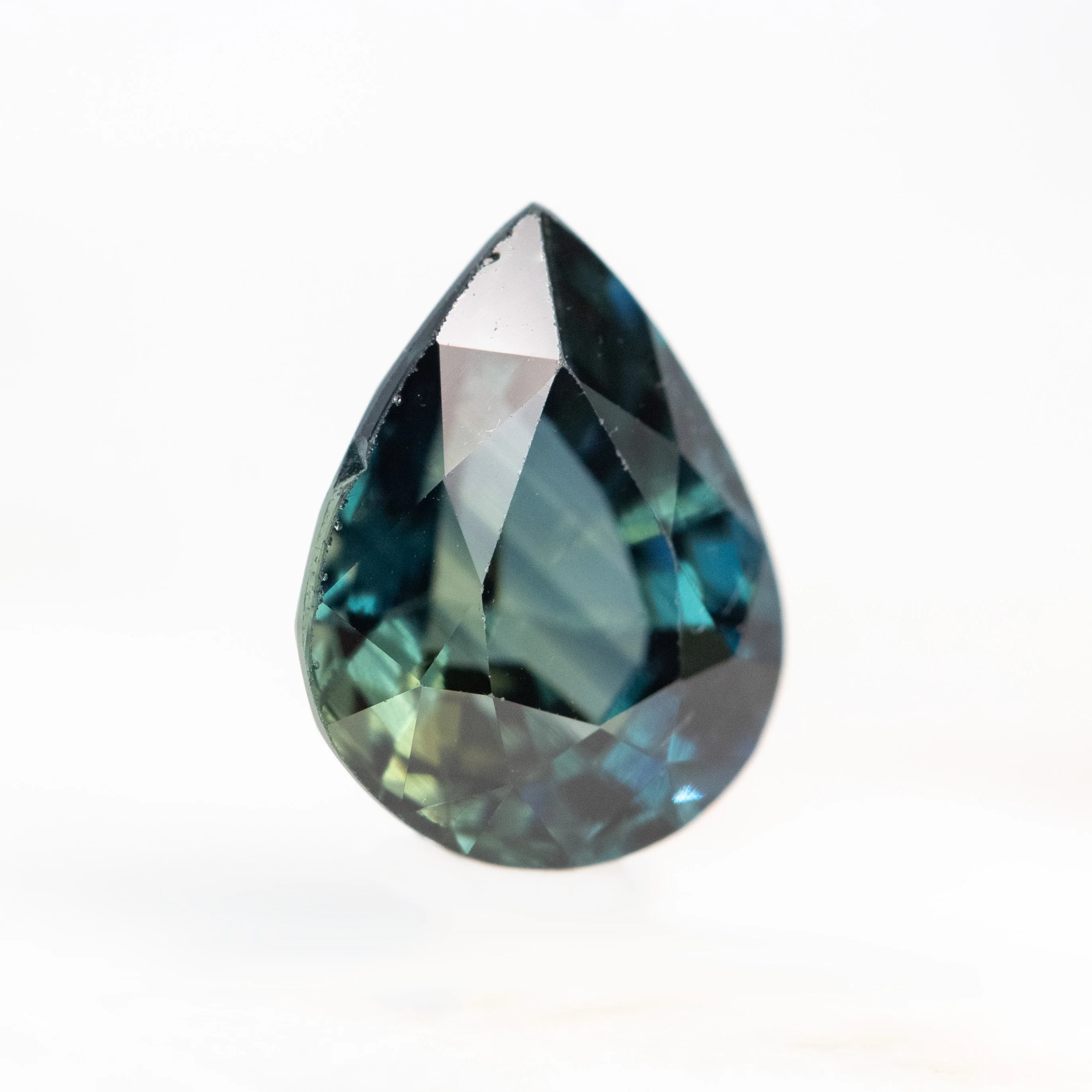 2.35 Carat Teal Blue Pear Sapphire for Custom Work - Inventory Code TPS235 - Image 4