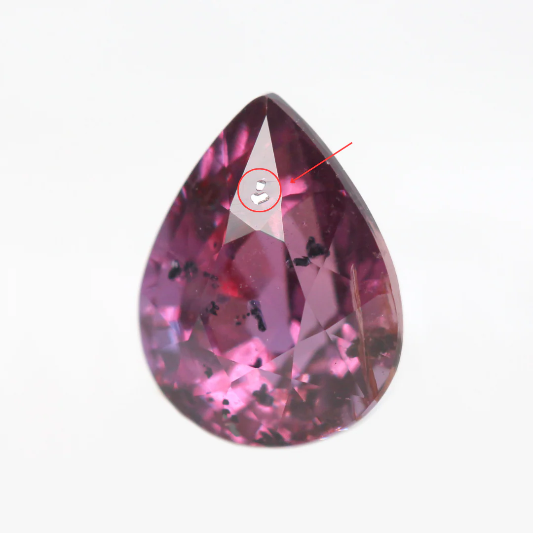 2.37 Carat Magenta Pear Ruby for Custom Work - Inventory Code PPS237 - Image 6