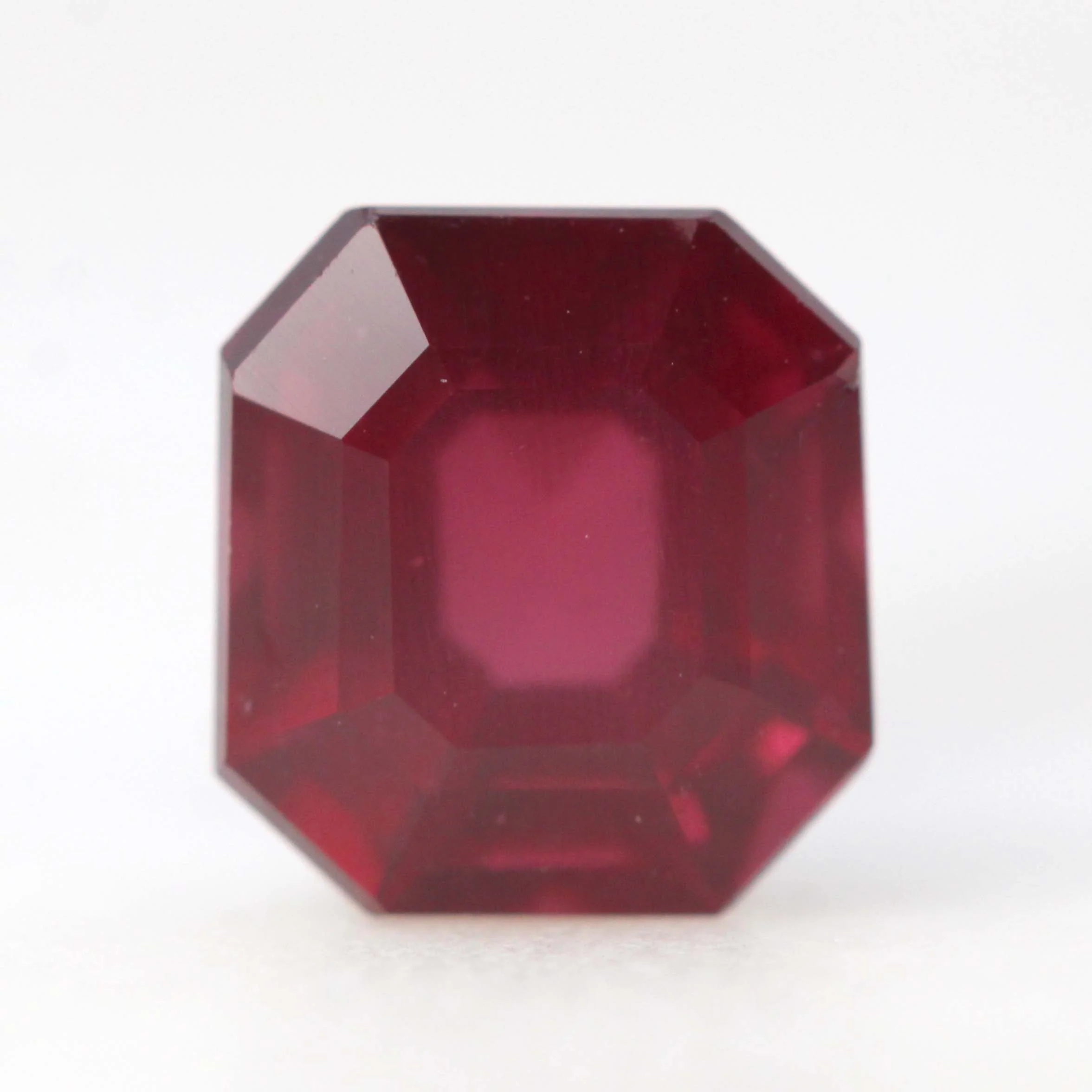 2.38 Carat Asscher Cut Rhodolite Garnet for Custom Work - Inventory Code AGARN238