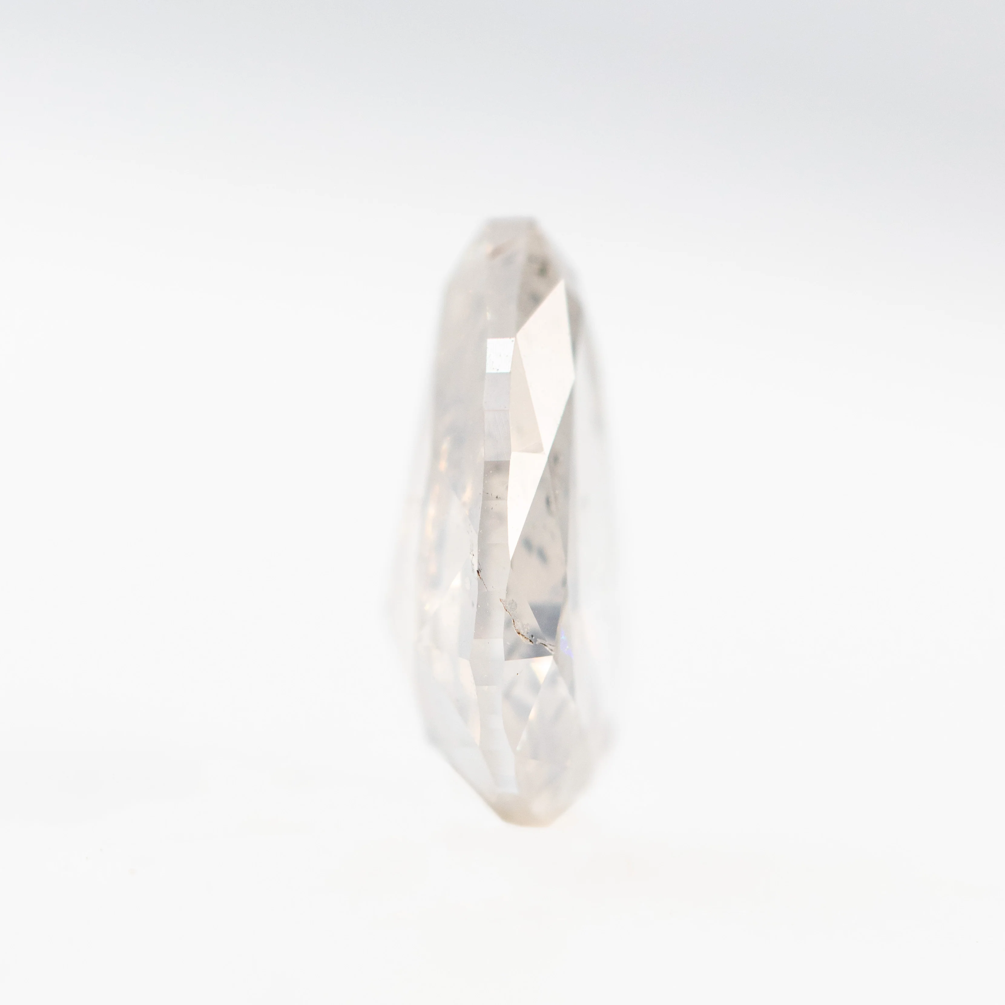 2.38 Carat Clear Gray Pear Salt and Pepper Diamond for Custom Work - Inventory Code CCP238 - Image 7
