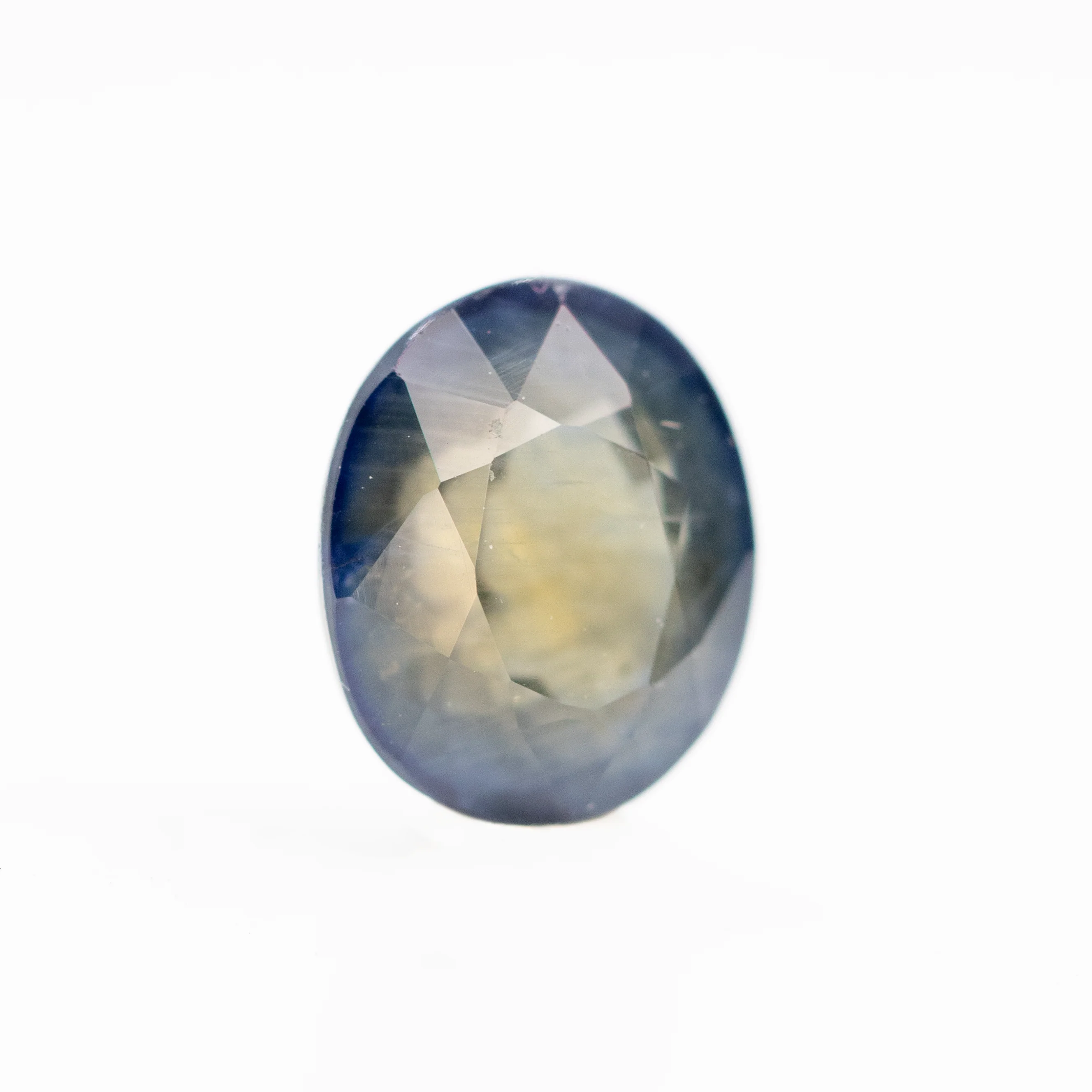 2.39 Carat Blue and Yellow Oval Sapphire for Custom Work - Inventory Code BYOS239 - Image 4