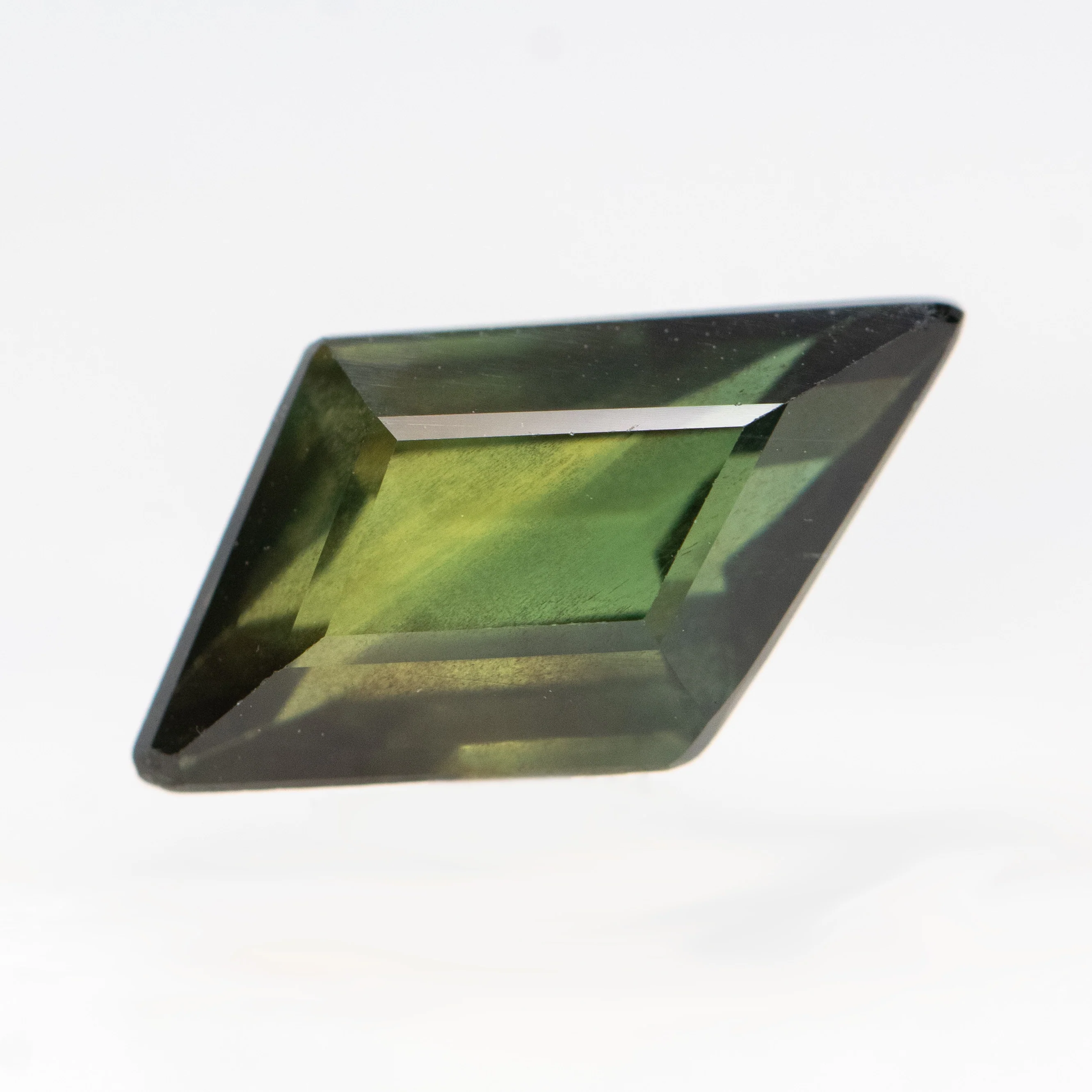 2.44 Carat Green Rhombus Sapphire for Custom Work - Inventory Code GRS244