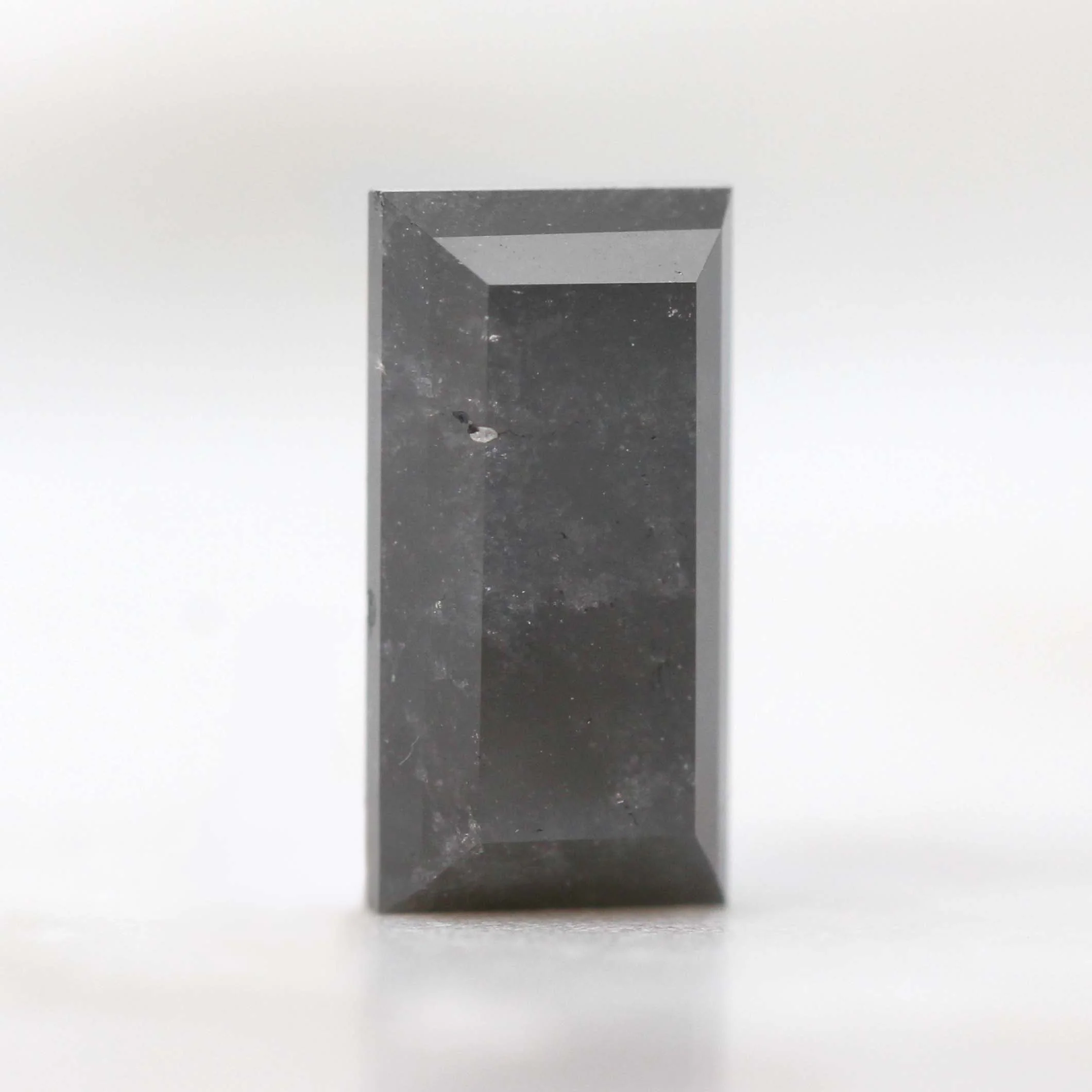 2.55 Carat Baguette Cut Black Salt and Pepper Diamond for Custom Work - Inventory Code NBB255 - Image 3