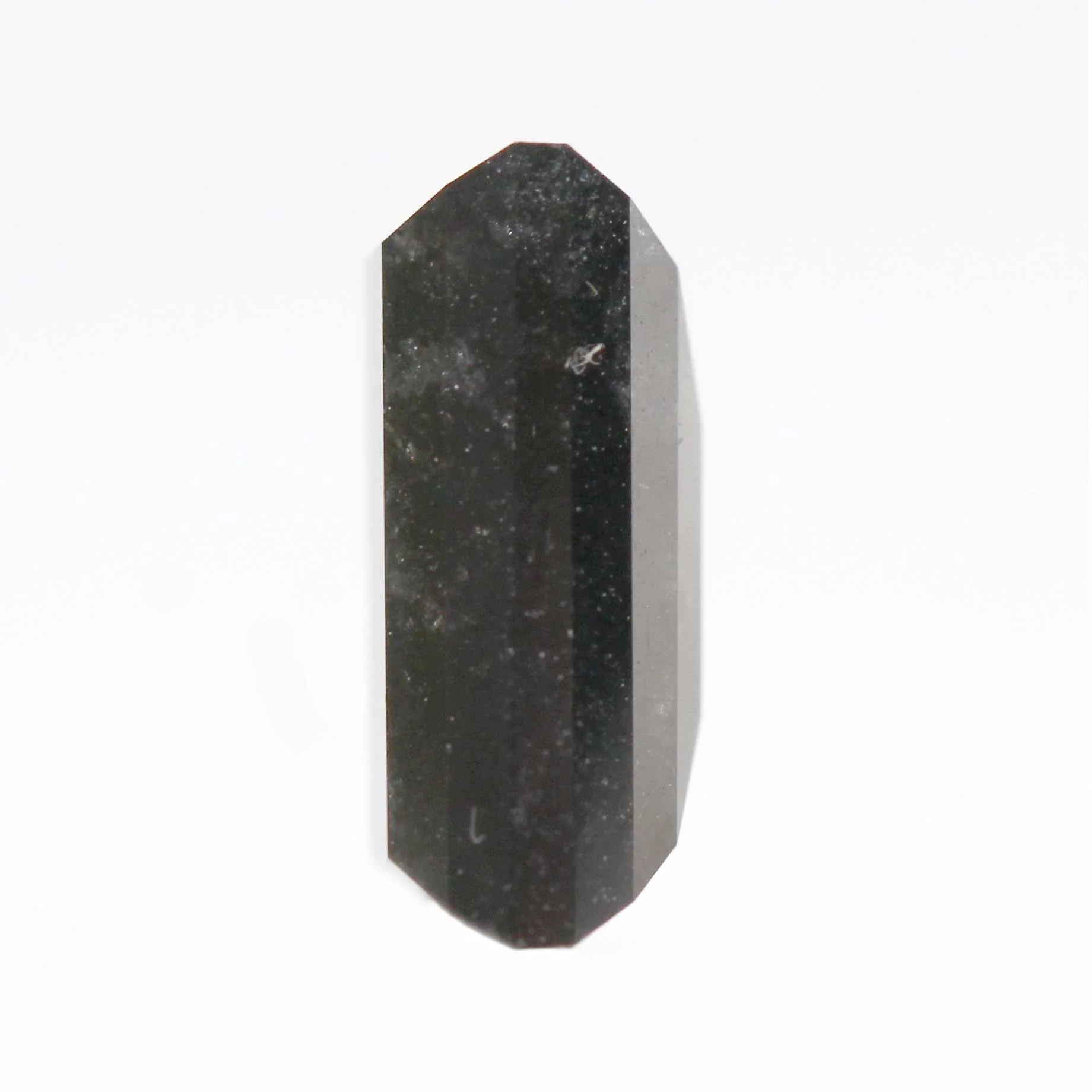 2.55 Carat Baguette Cut Black Salt and Pepper Diamond for Custom Work - Inventory Code NBB255 - Image 5