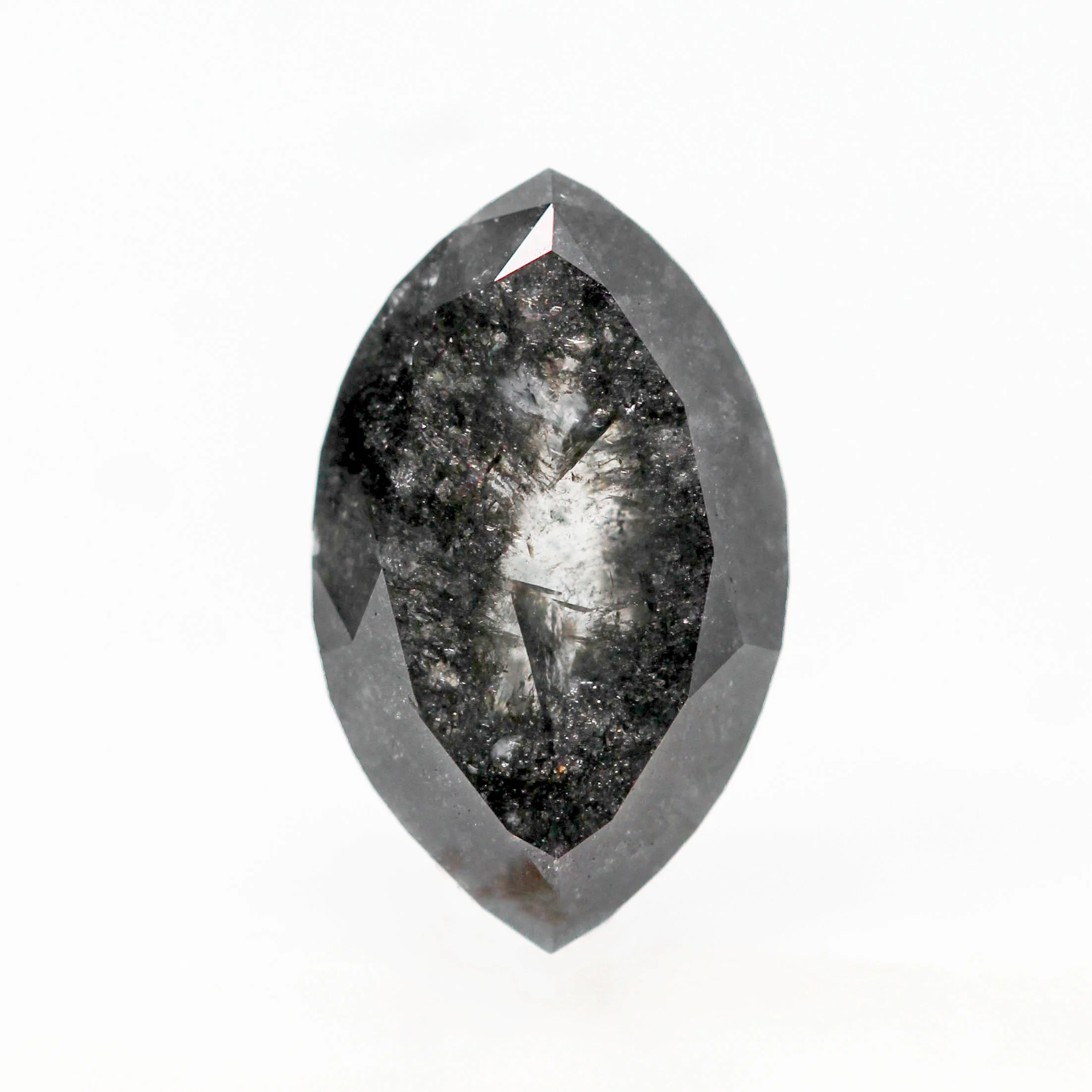 2.55 Carat Salt and Pepper Marquise Diamond for Custom Work - Inventory Code BCM255 - Image 6