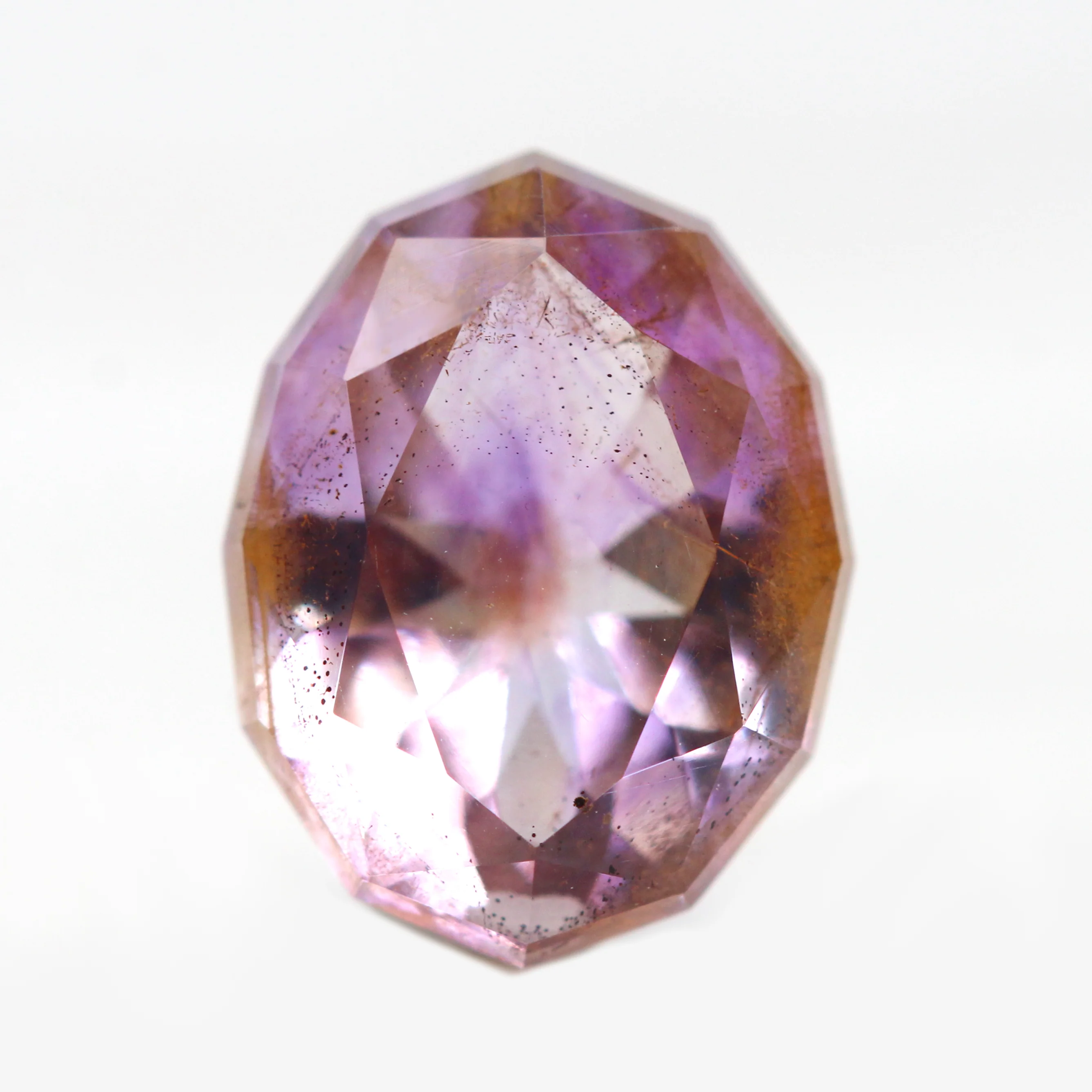 2.55 Carat Geometric Oval Melody Quartz for Custom Work - Inventory Code OMQ255