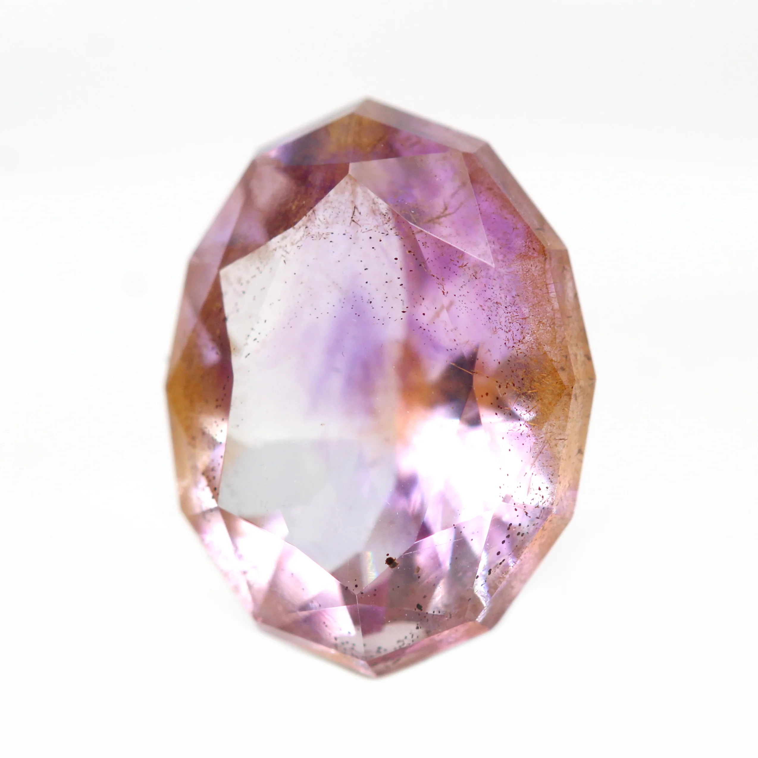 2.55 Carat Geometric Oval Melody Quartz for Custom Work - Inventory Code OMQ255 - Image 4